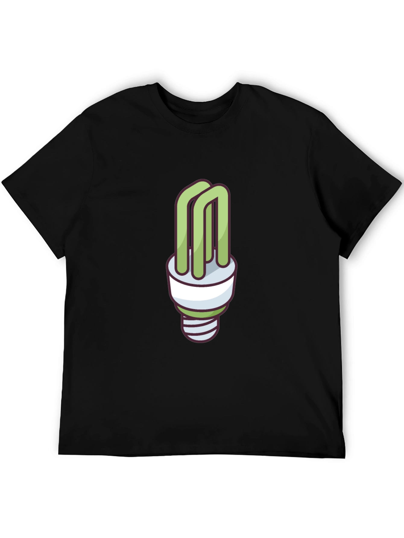 Eco-Friendly Light Bulb Graphic T-Shirt