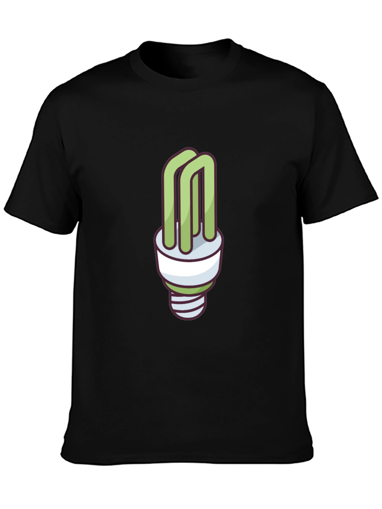 Eco-Friendly Light Bulb Graphic T-Shirt
