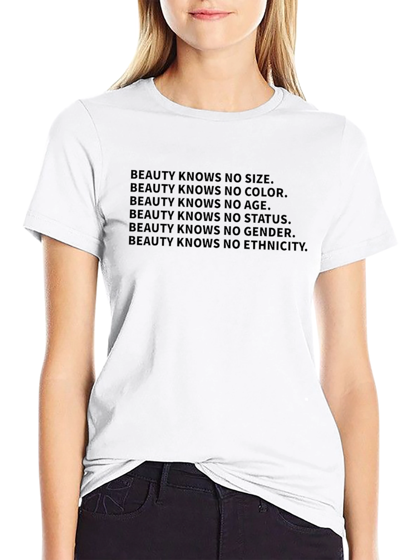 Beauty Knows No Limits Graphic Tee - Black