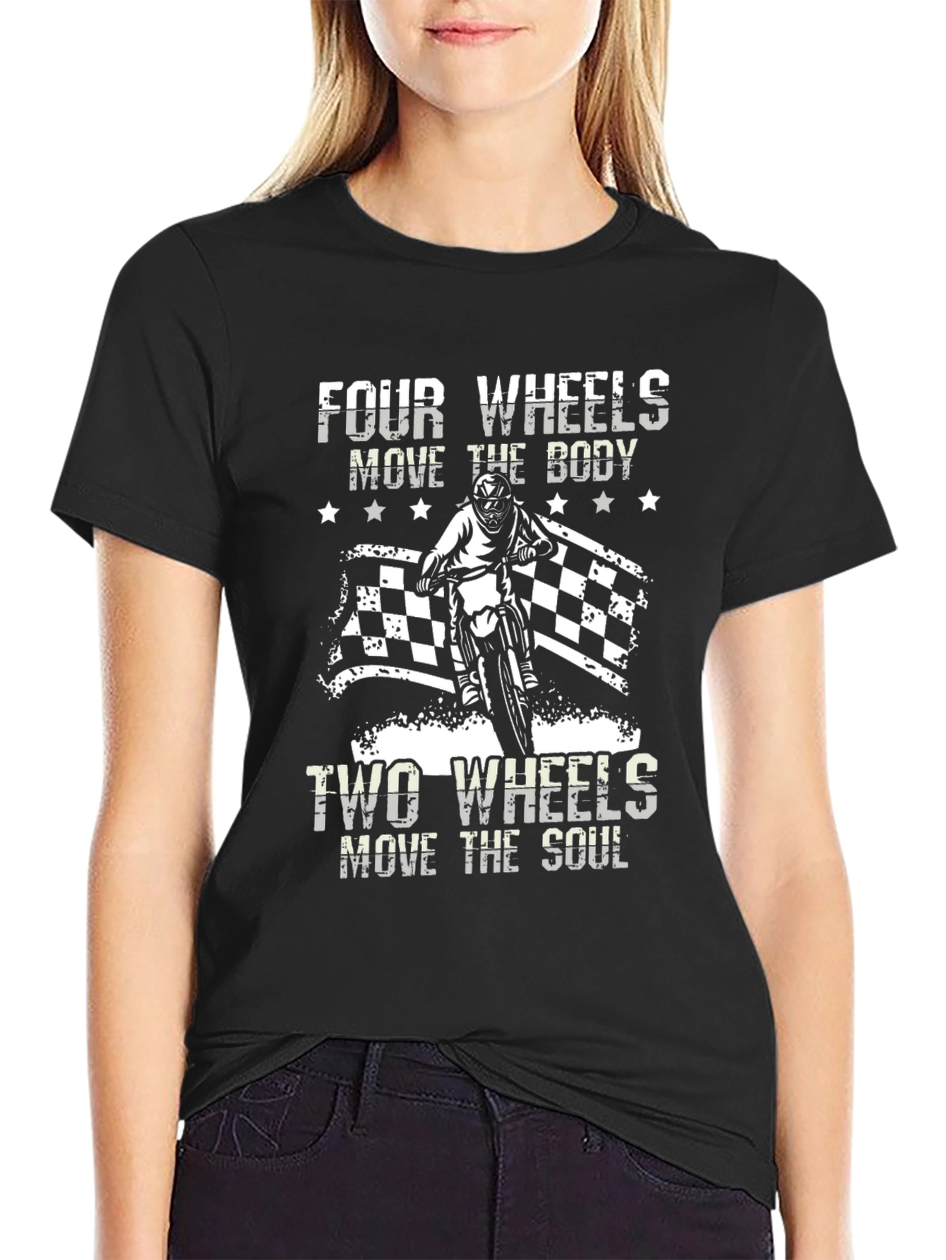 Four Wheels/Two Wheels Graphic Tee