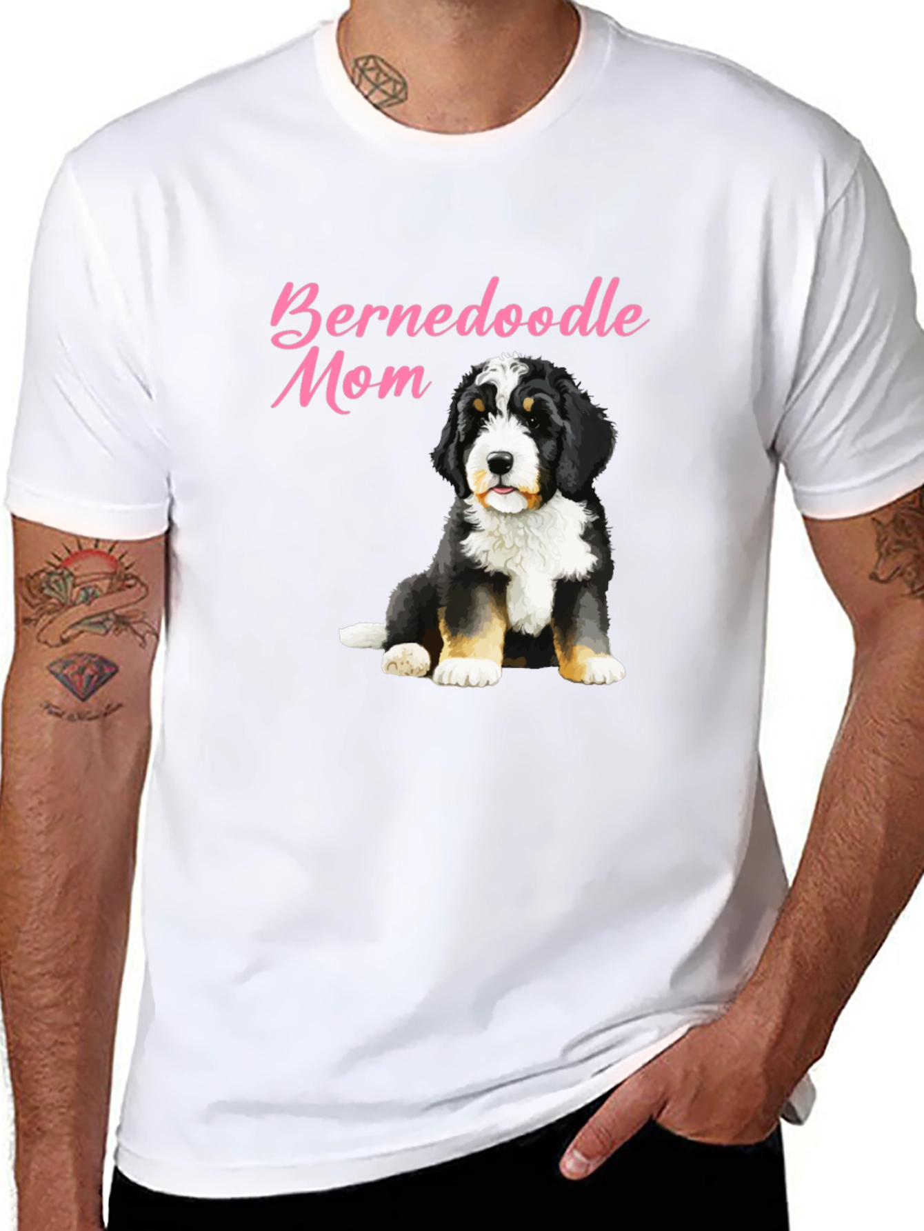 Bernedoodle Mom T-Shirt - Cute Dog Lover Tee