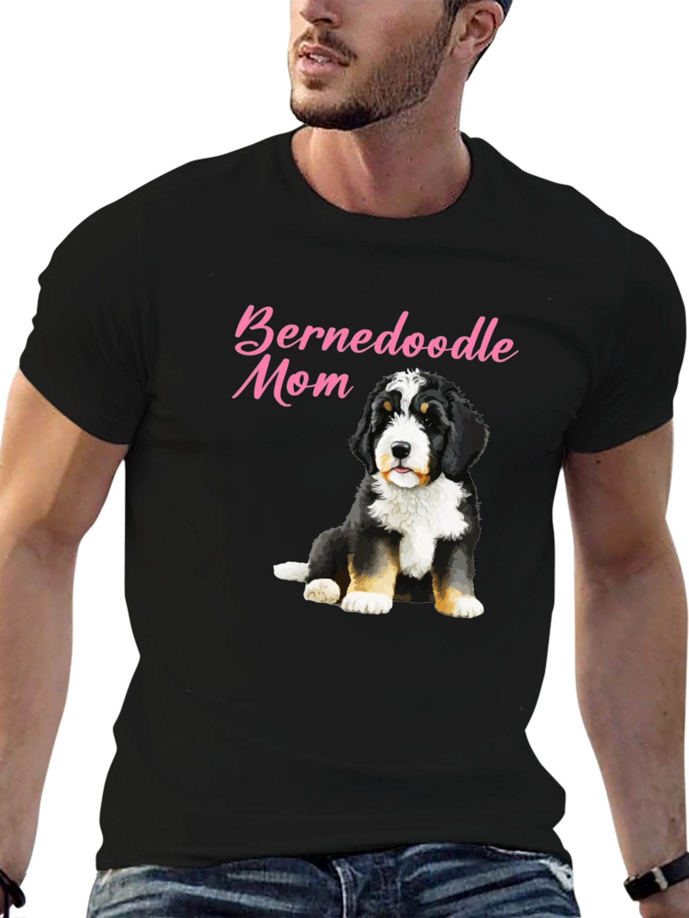 Bernedoodle Mom T-Shirt - Cute Dog Lover Tee