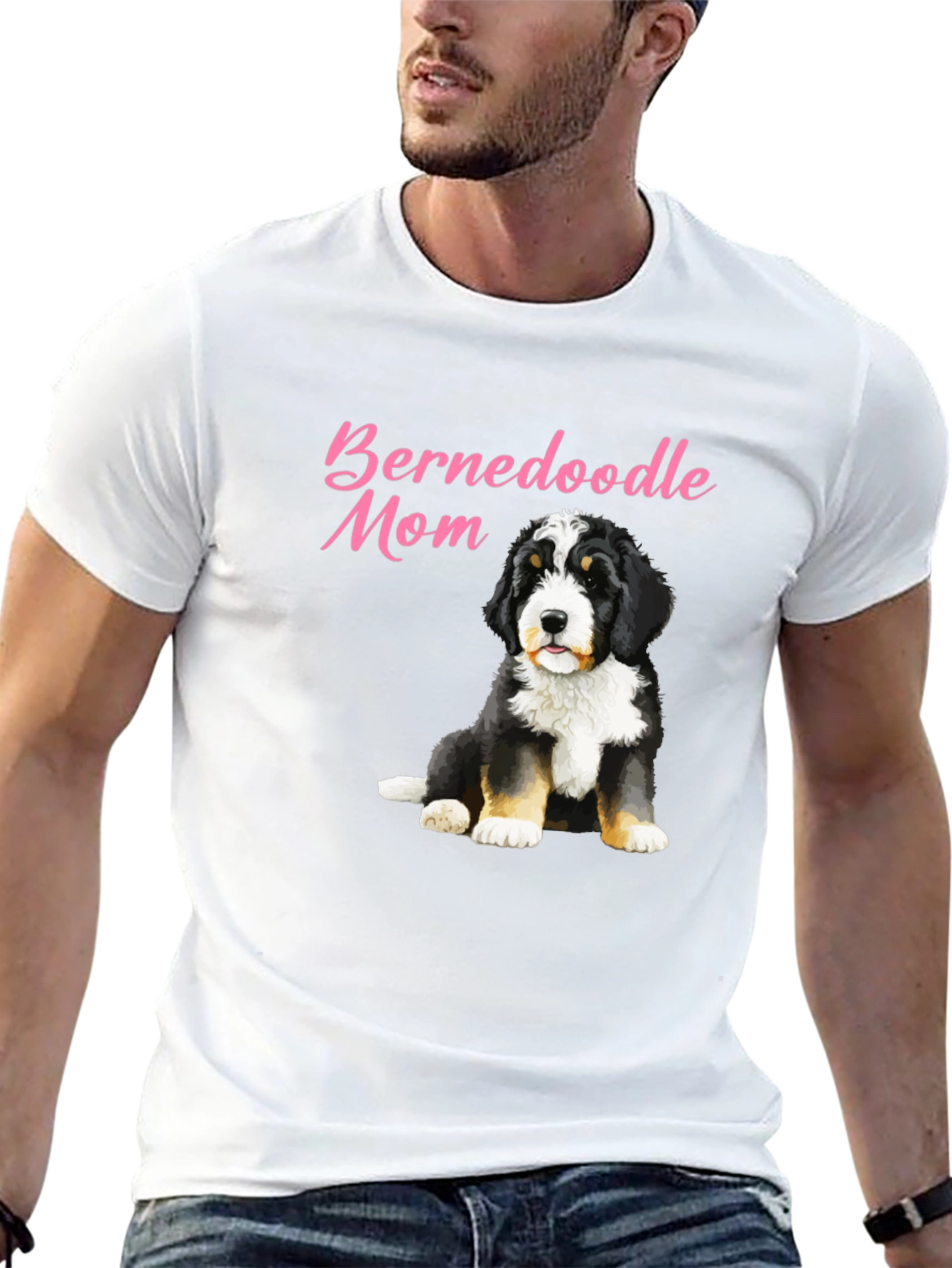 Bernedoodle Mom T-Shirt - Cute Dog Lover Tee
