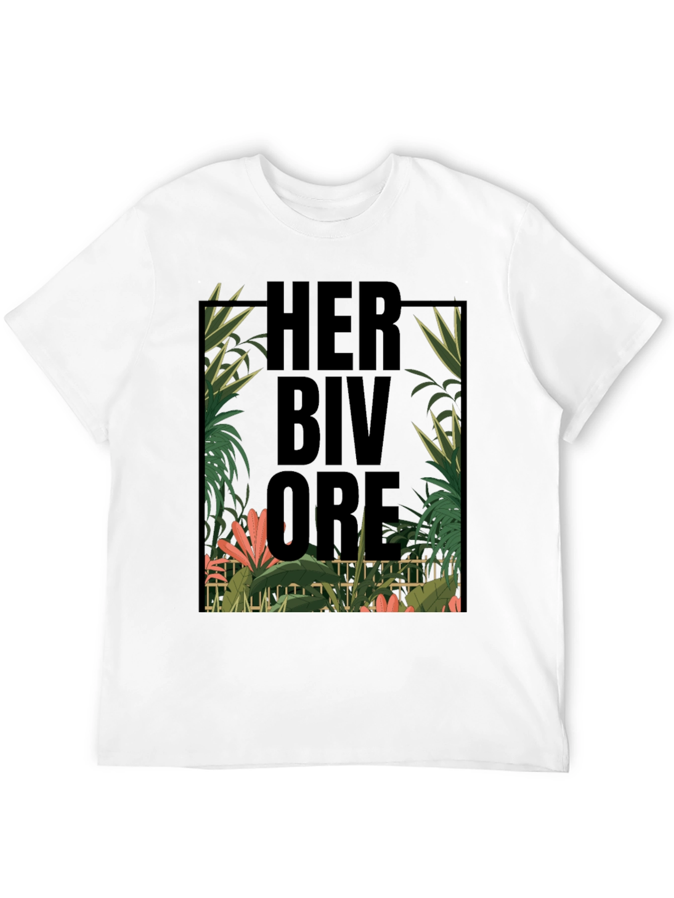 Herbivore Tropical Graphic Black T-Shirt