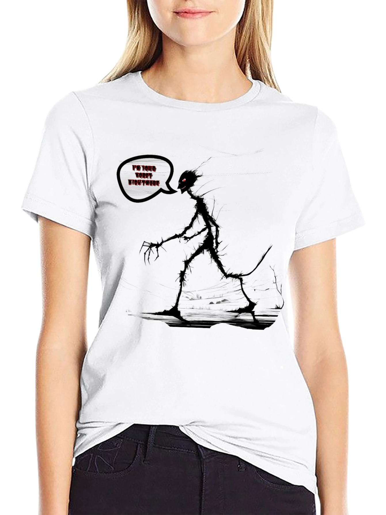Nightmare Graphic T-Shirt - Dark Humor Tee