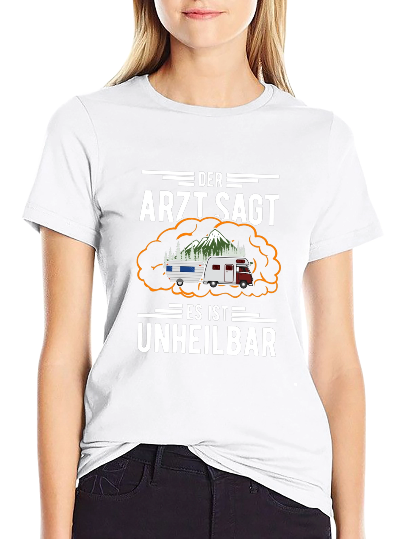 Funny Camping T-Shirt: Unheilbar Camper Tee