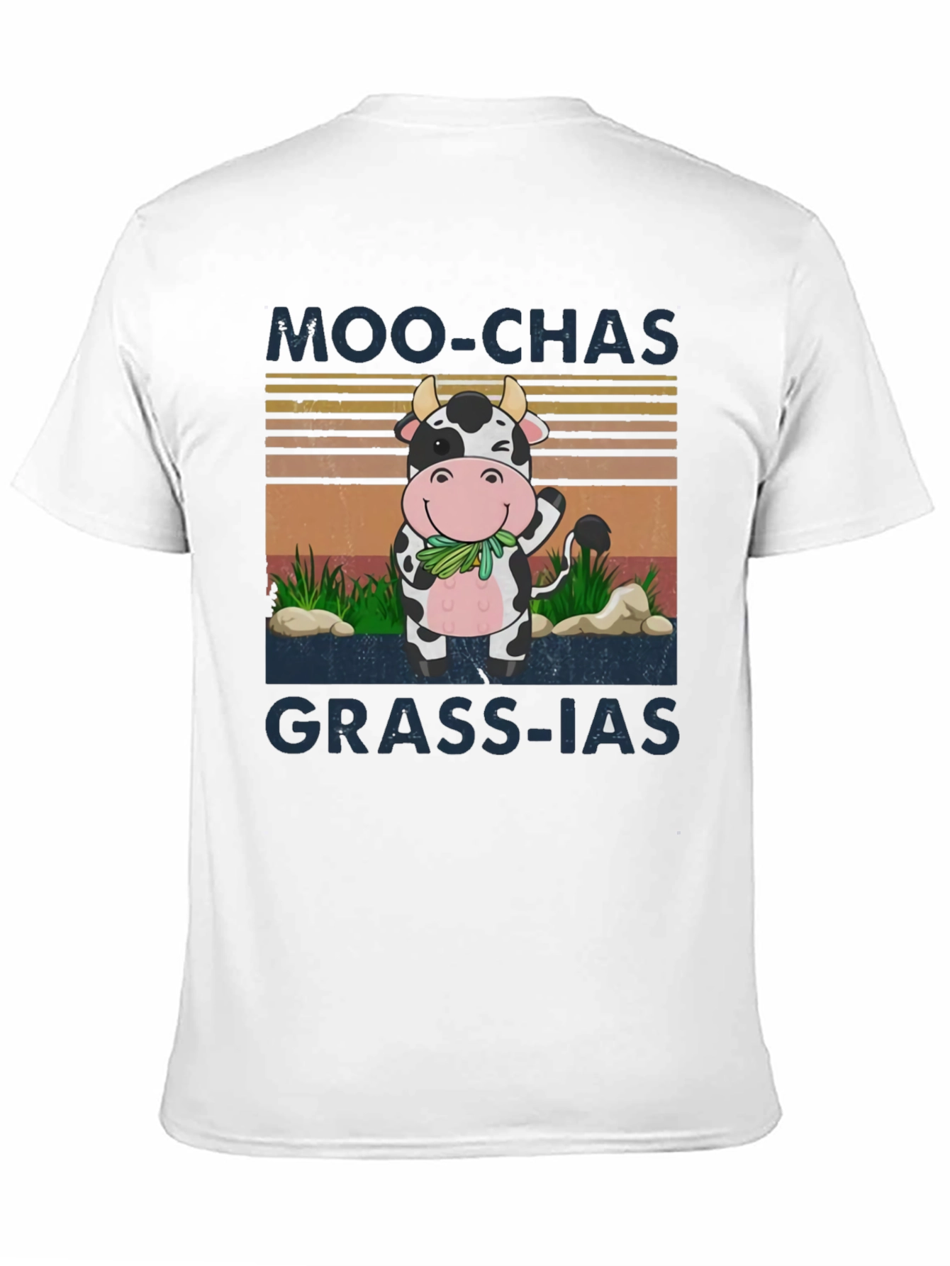 Moo-chas Grass-ias Funny Cow Graphic Tee
