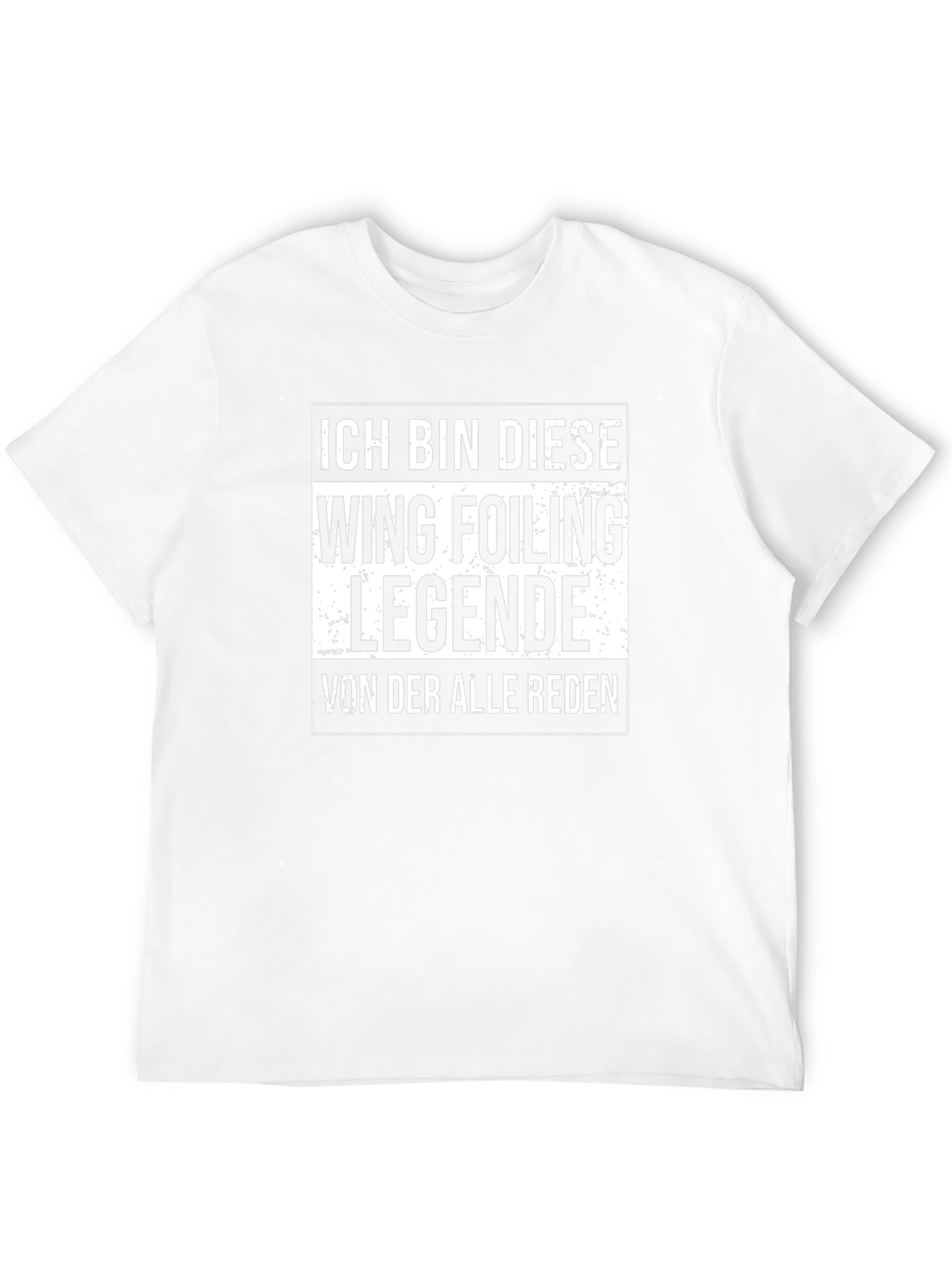 Wing Foiling Legende T-Shirt - Black Cotton Tee