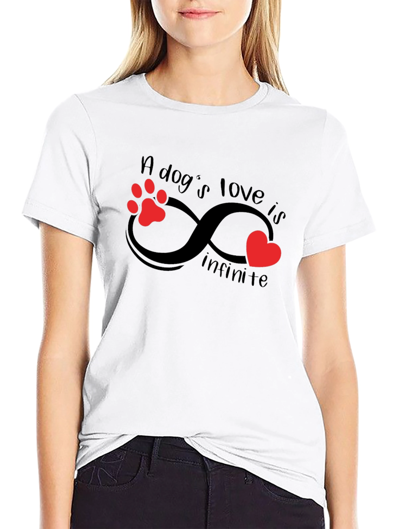 Dogs Love is Infinite Graphic T-Shirt