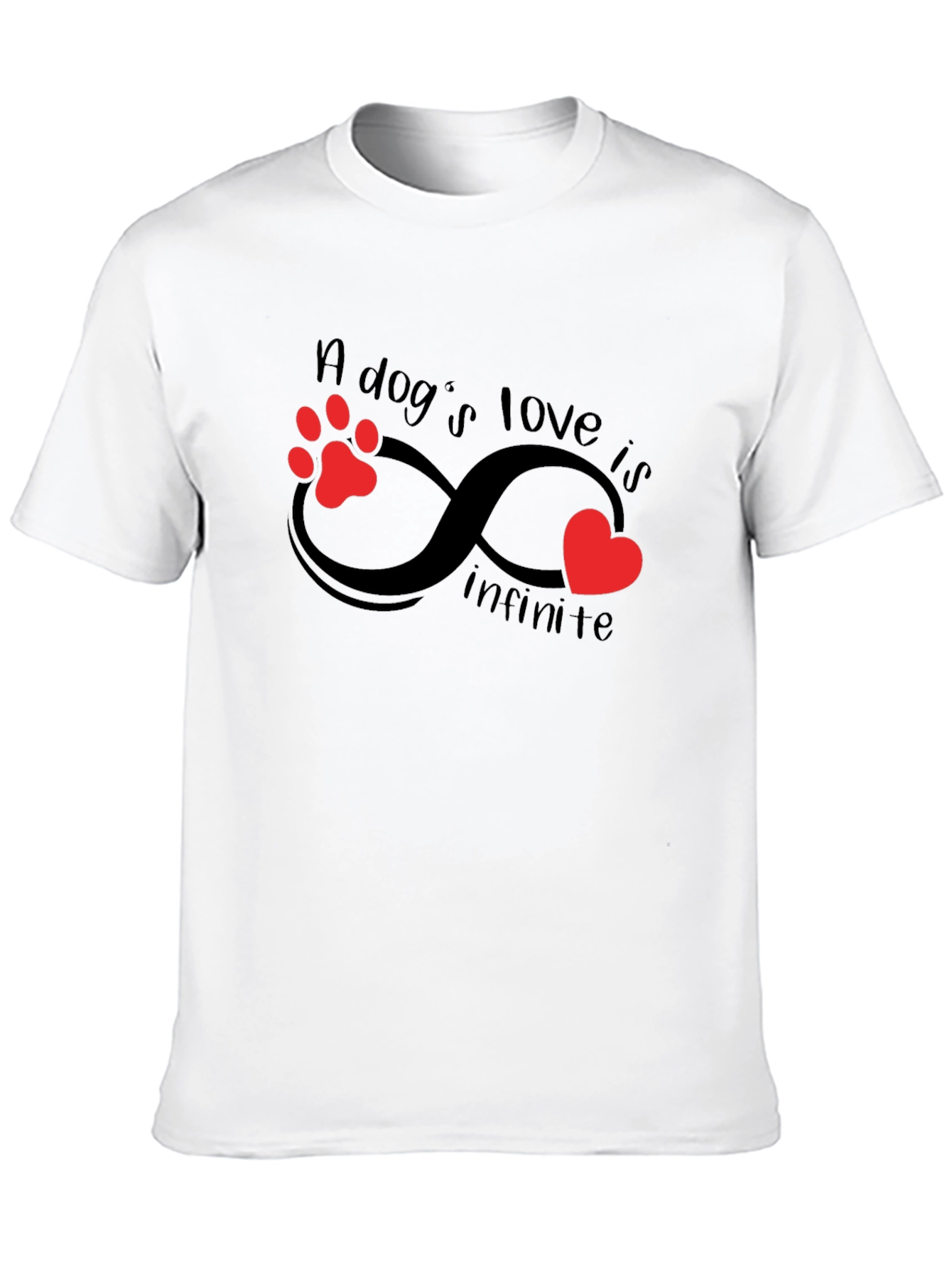 Dogs Love is Infinite Graphic T-Shirt