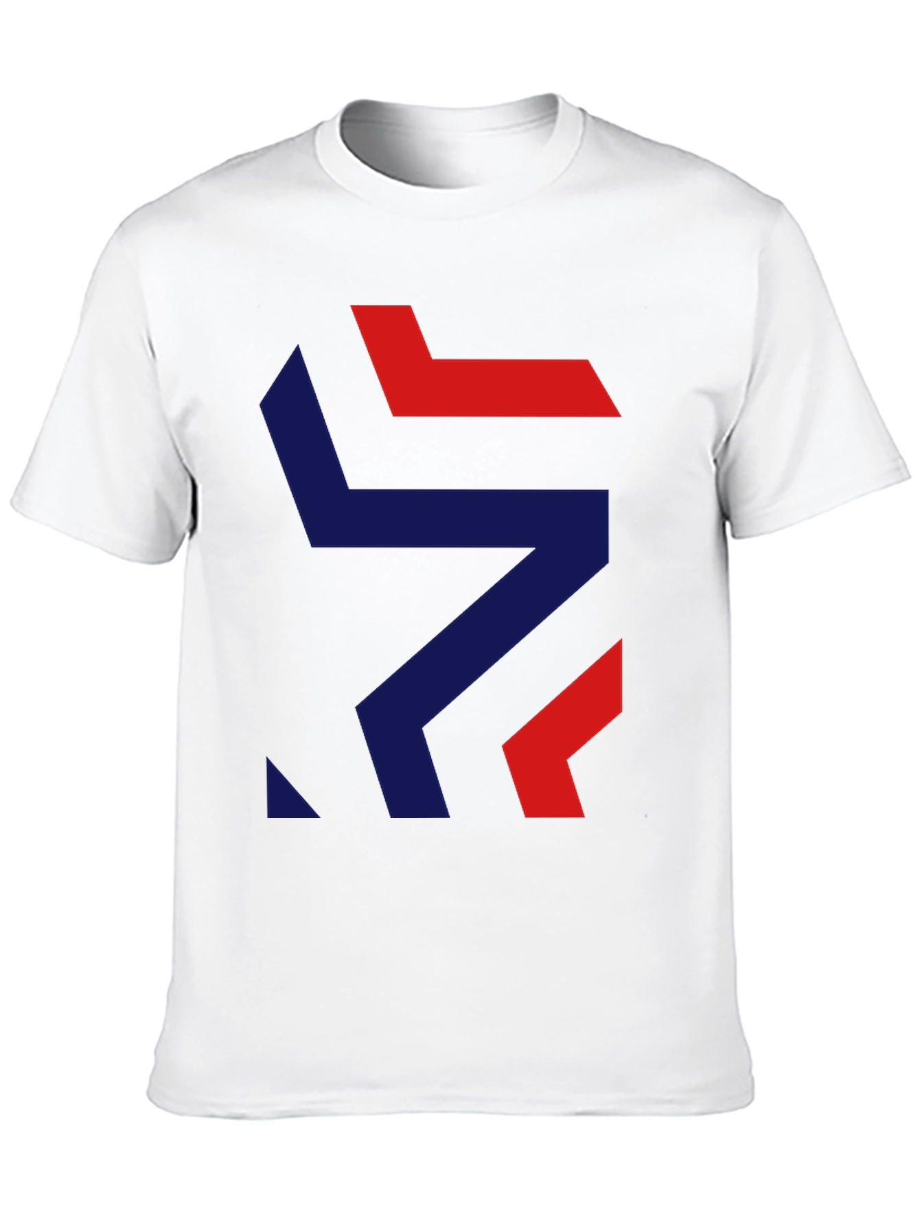 Modern Geometric Graphic Tee - Stylish Black T-Shirt
