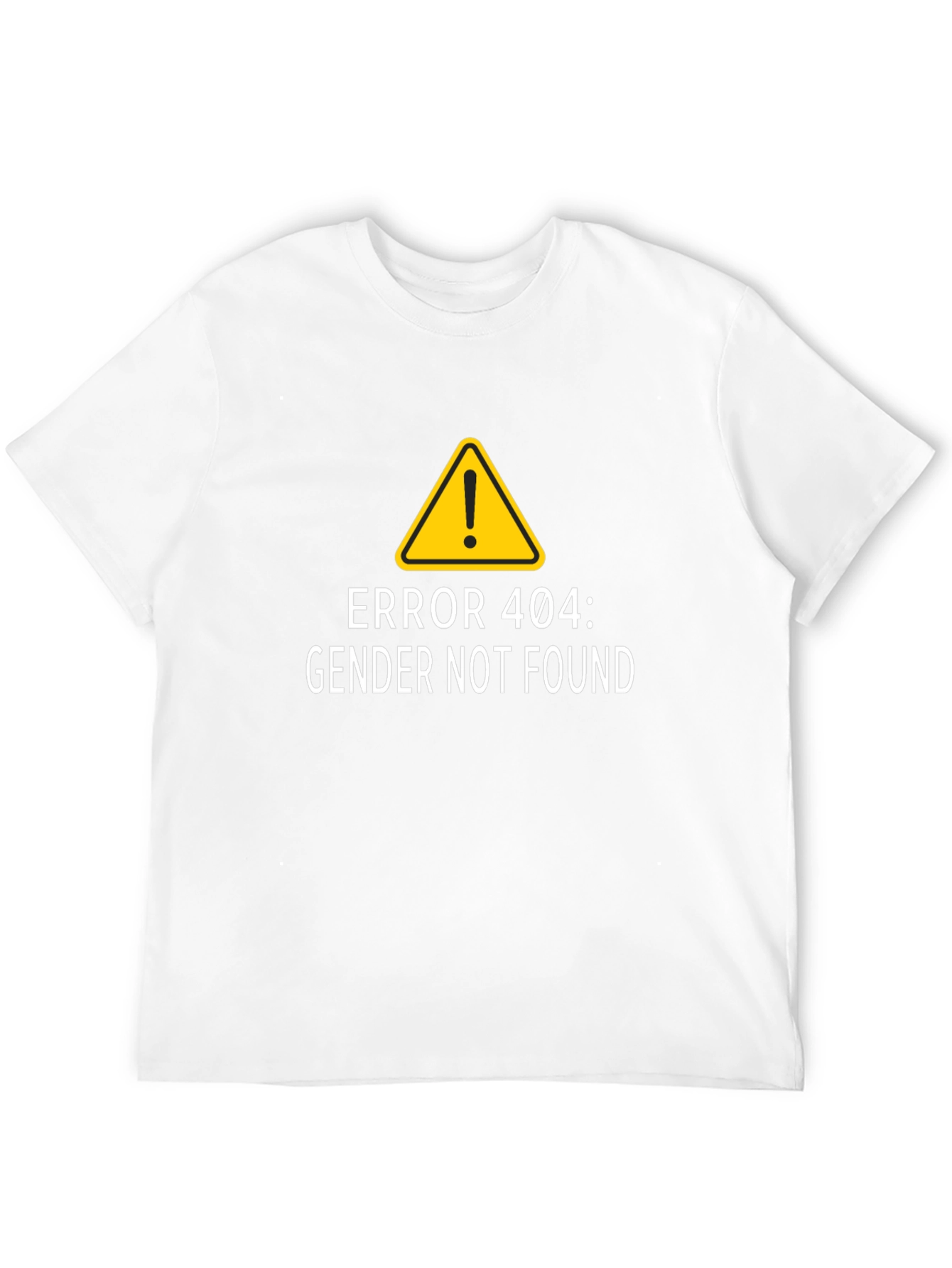 Error 404 Gender Not Found Black T-Shirt