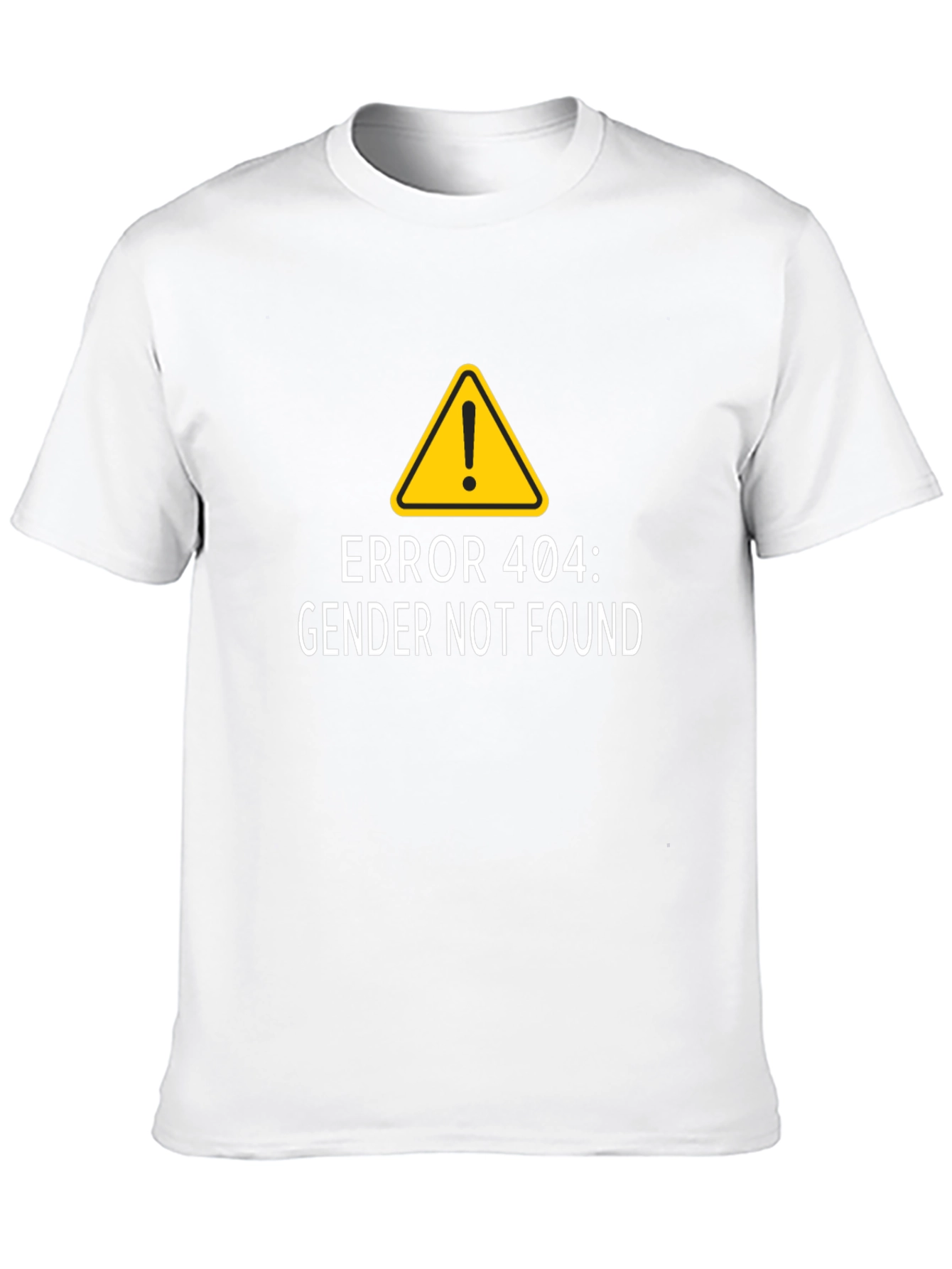 Error 404 Gender Not Found Black T-Shirt
