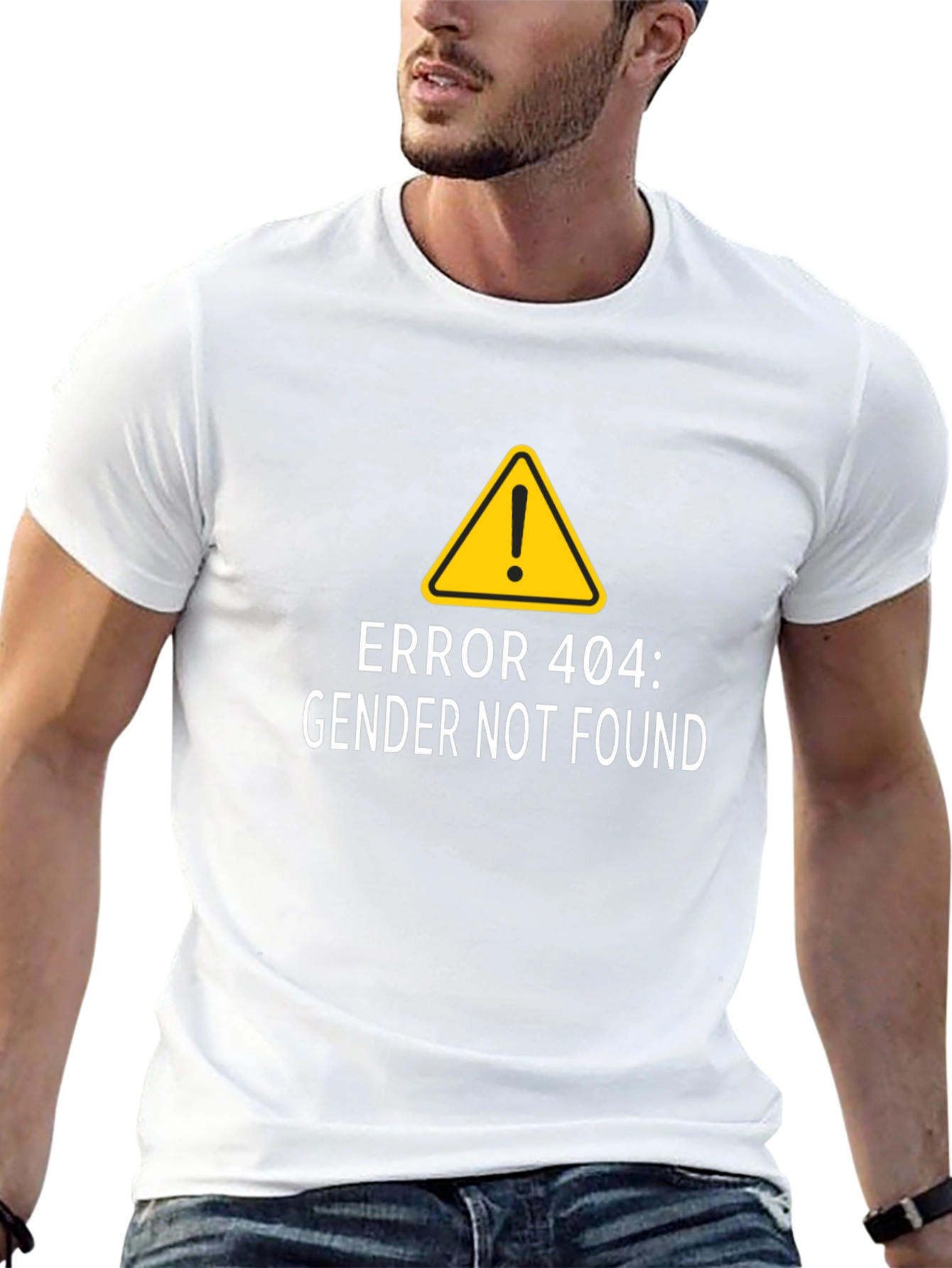 Error 404 Gender Not Found Black T-Shirt