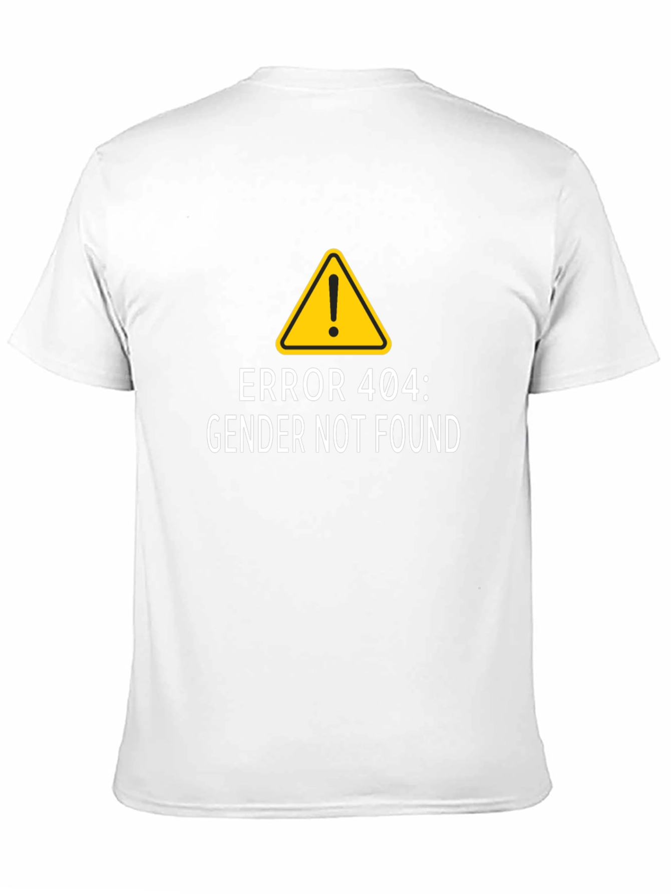 Error 404 Gender Not Found Black T-Shirt