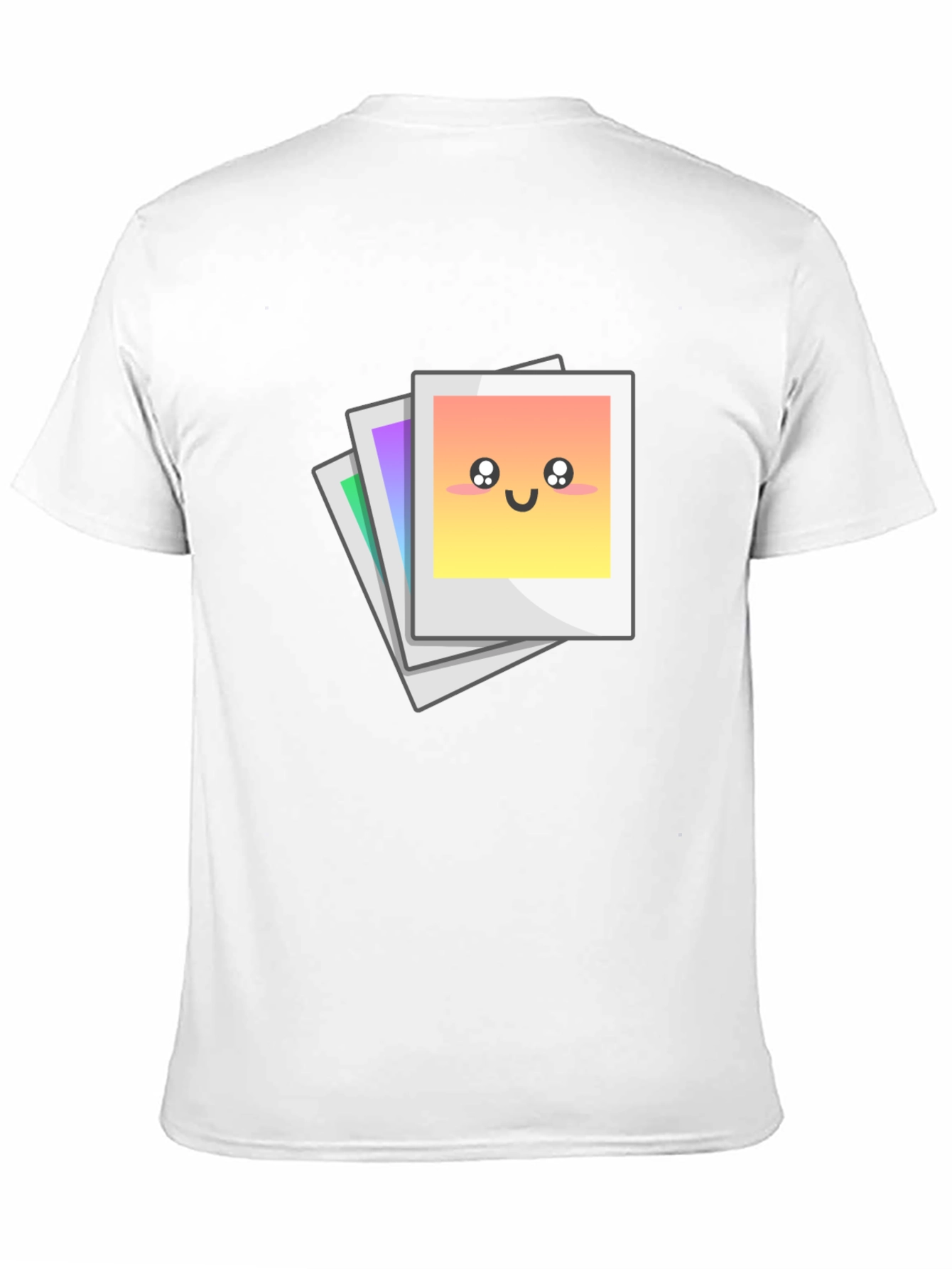 Cute Photo Stack Black T-Shirt
