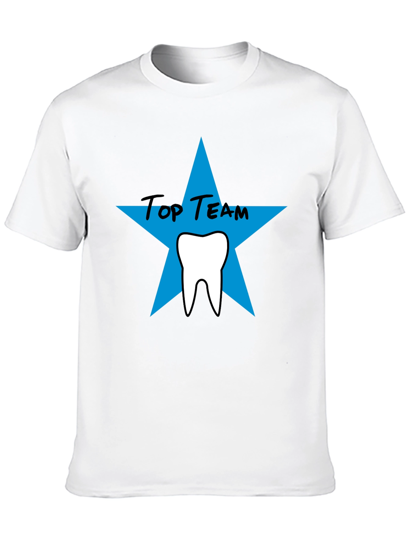 Top Team Dental T-Shirt - Black Crew Neck Tee