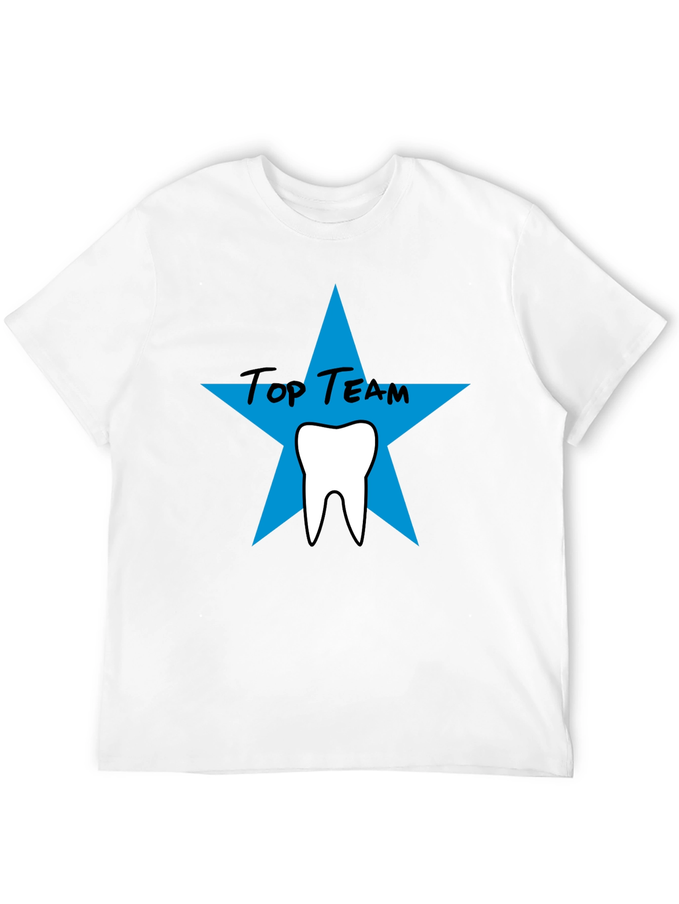 Top Team Dental T-Shirt - Black Crew Neck Tee