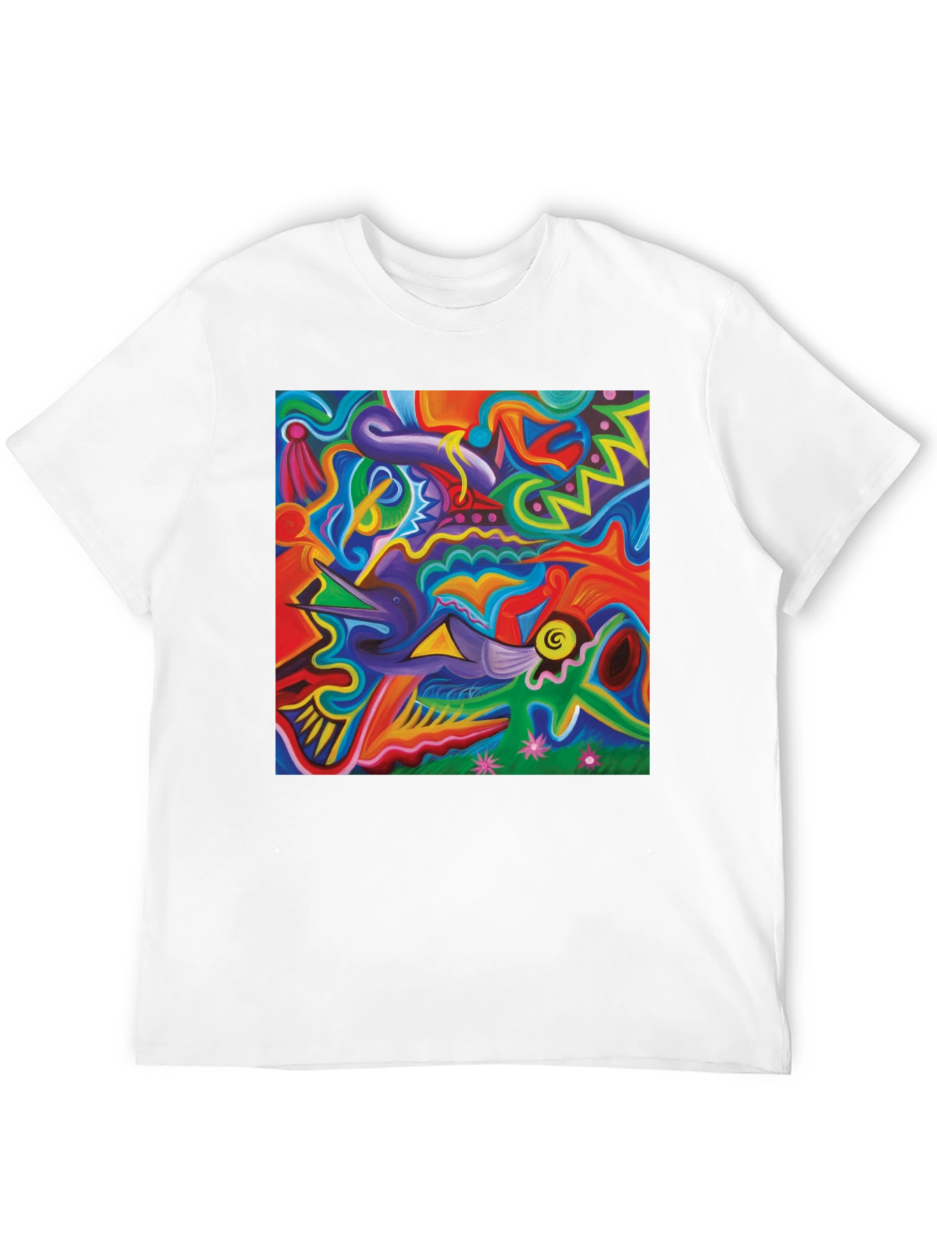 Abstract Art Graphic Black T-Shirt