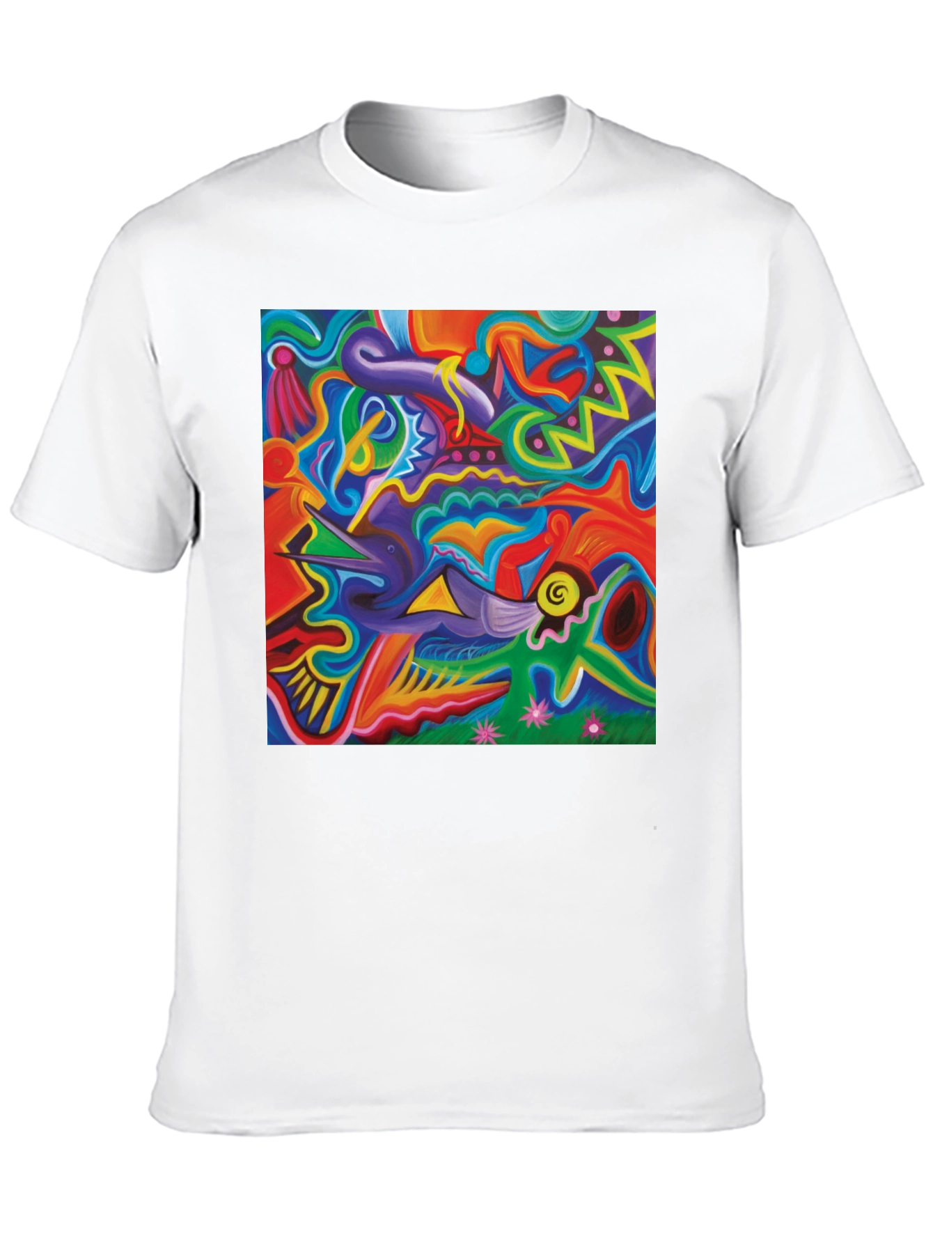 Abstract Art Graphic Black T-Shirt