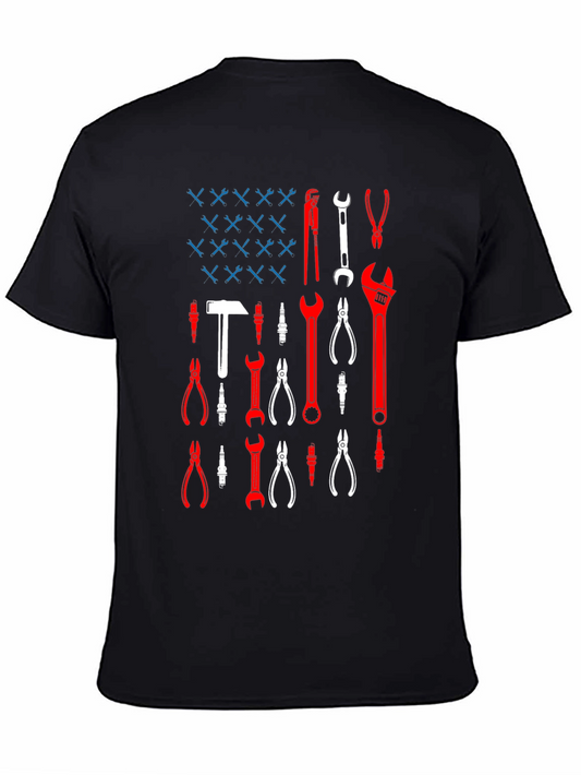 Mechanic American Flag T-Shirt