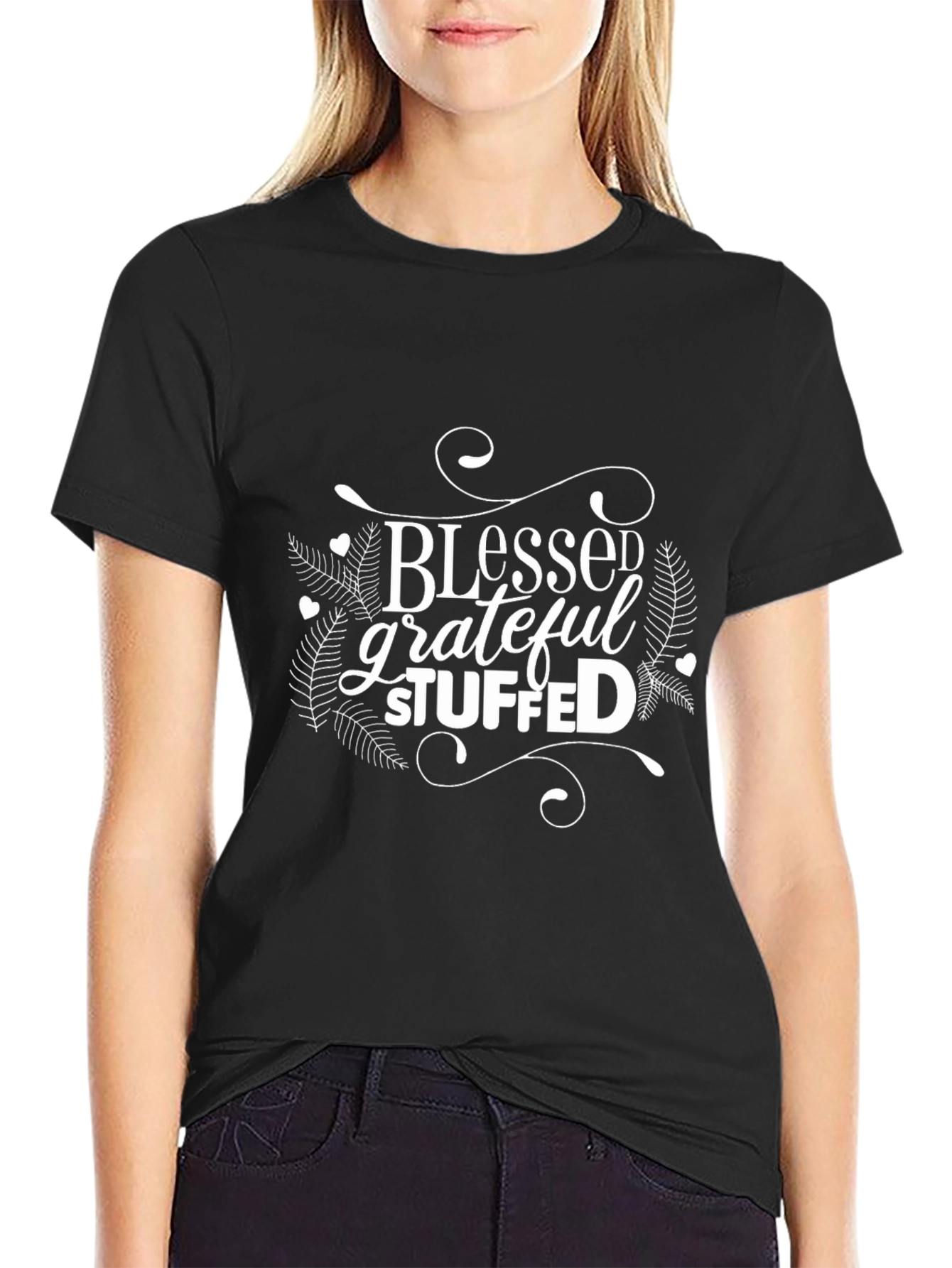 Blessed Grateful Stuffed Thanksgiving T-Shirt