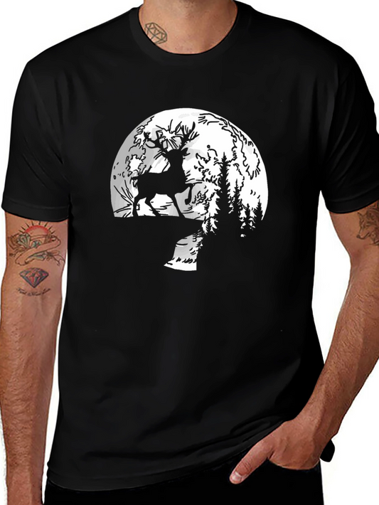 Moonlit Stag Graphic Tee