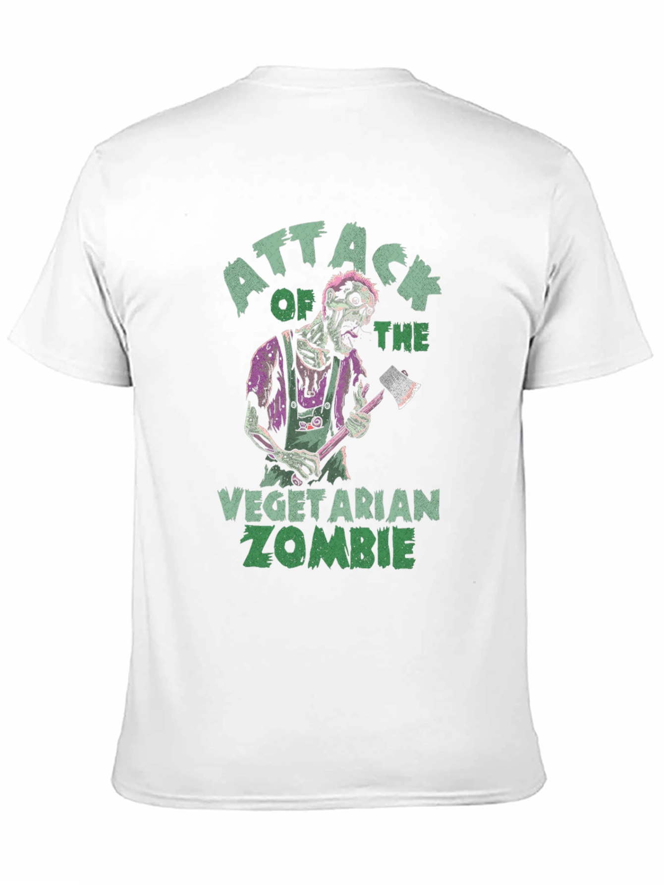 Vegetarian Zombie Attack Graphic T-Shirt