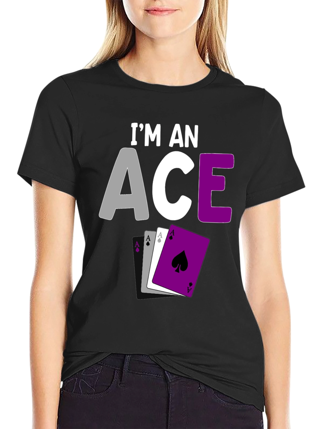Asexual Pride Ace Card T-Shirt