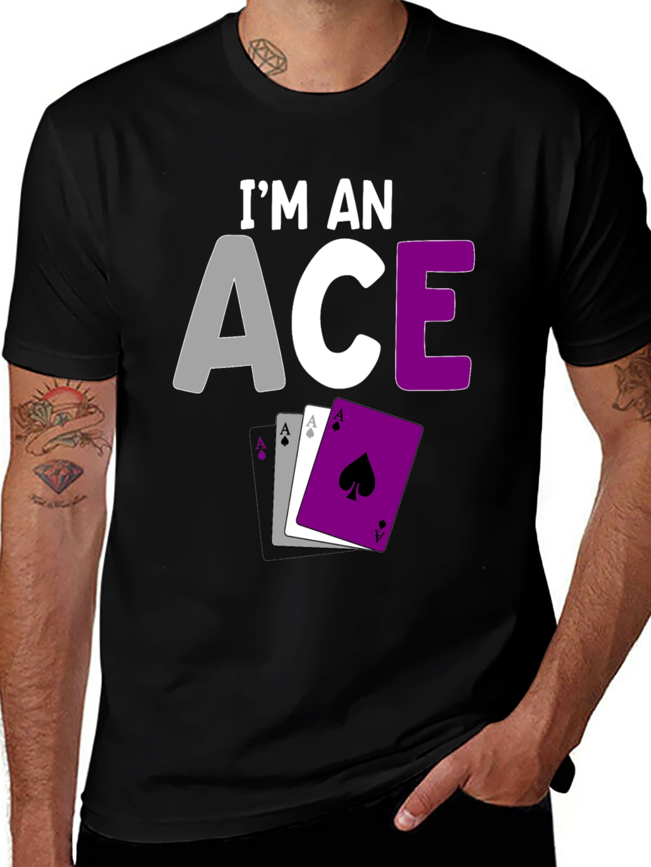 Asexual Pride Ace Card T-Shirt