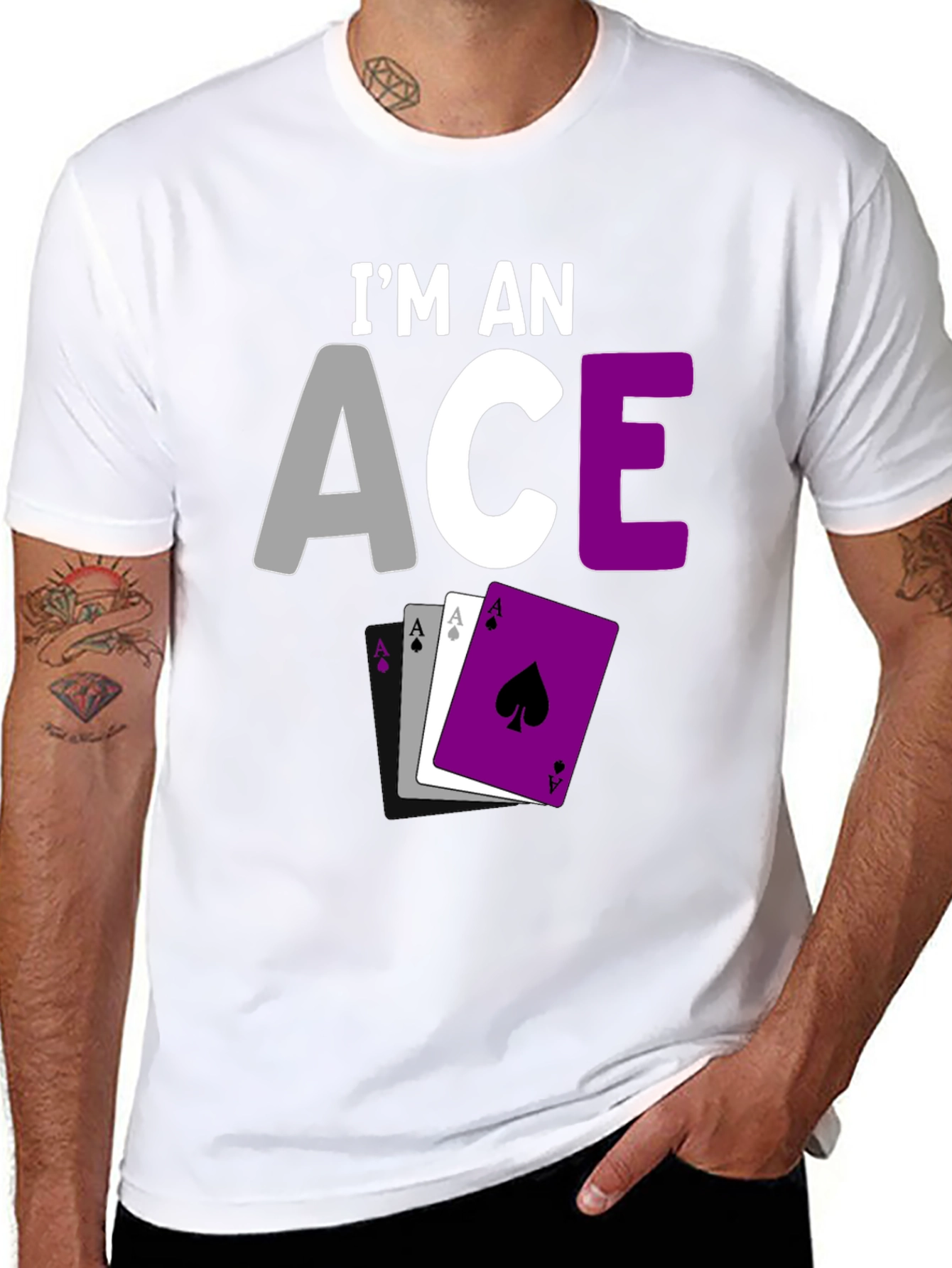 Asexual Pride Ace Card T-Shirt