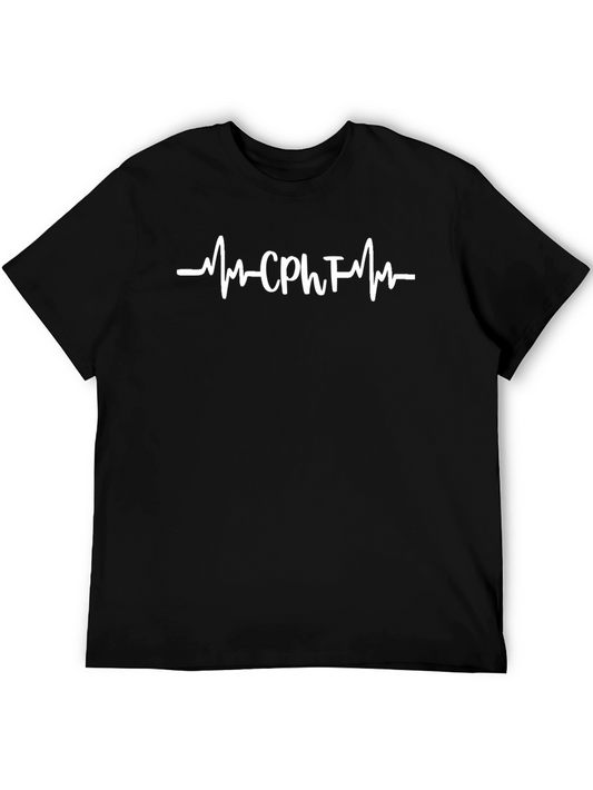 CPht Heartbeat T-Shirt - Black Cotton Tee