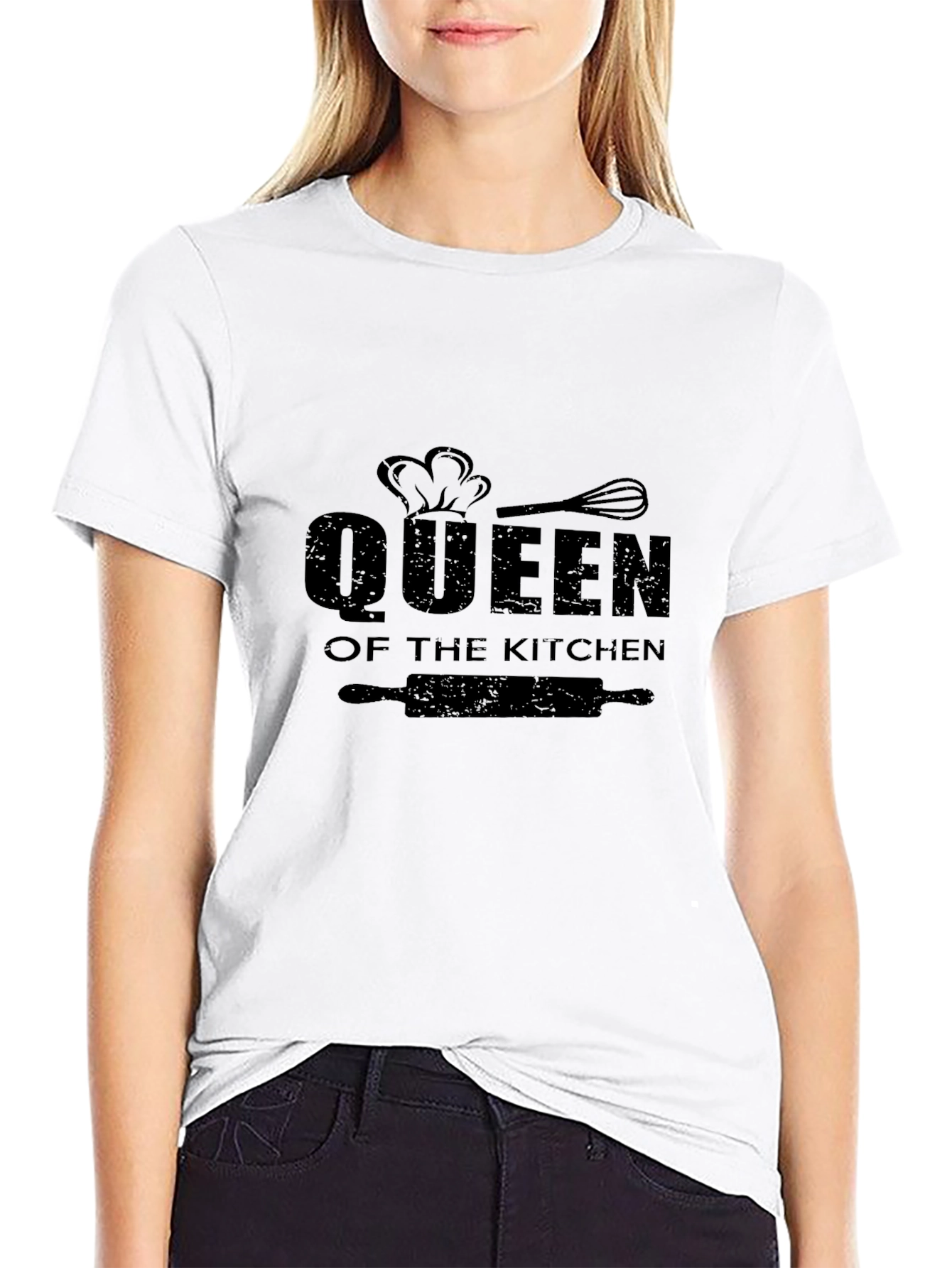 Queen of the Kitchen Black Graphic Tee