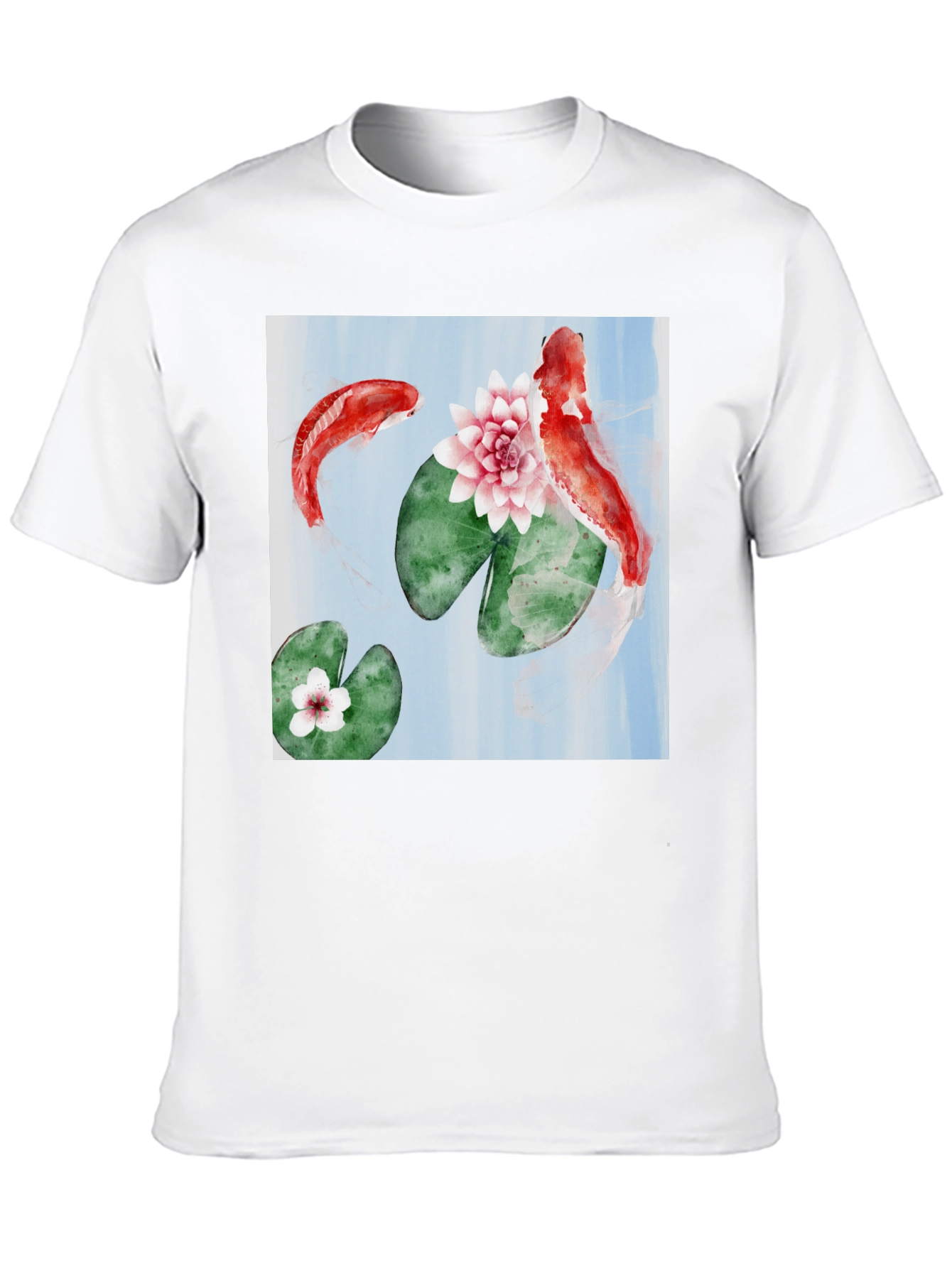 Koi Fish Graphic Tee - Stylish Black T-Shirt