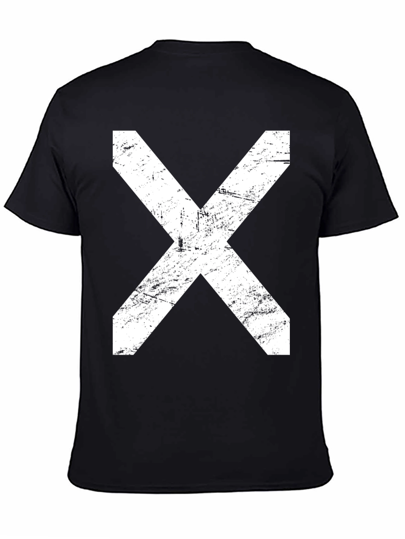 Grunge X Graphic T-Shirt - Black