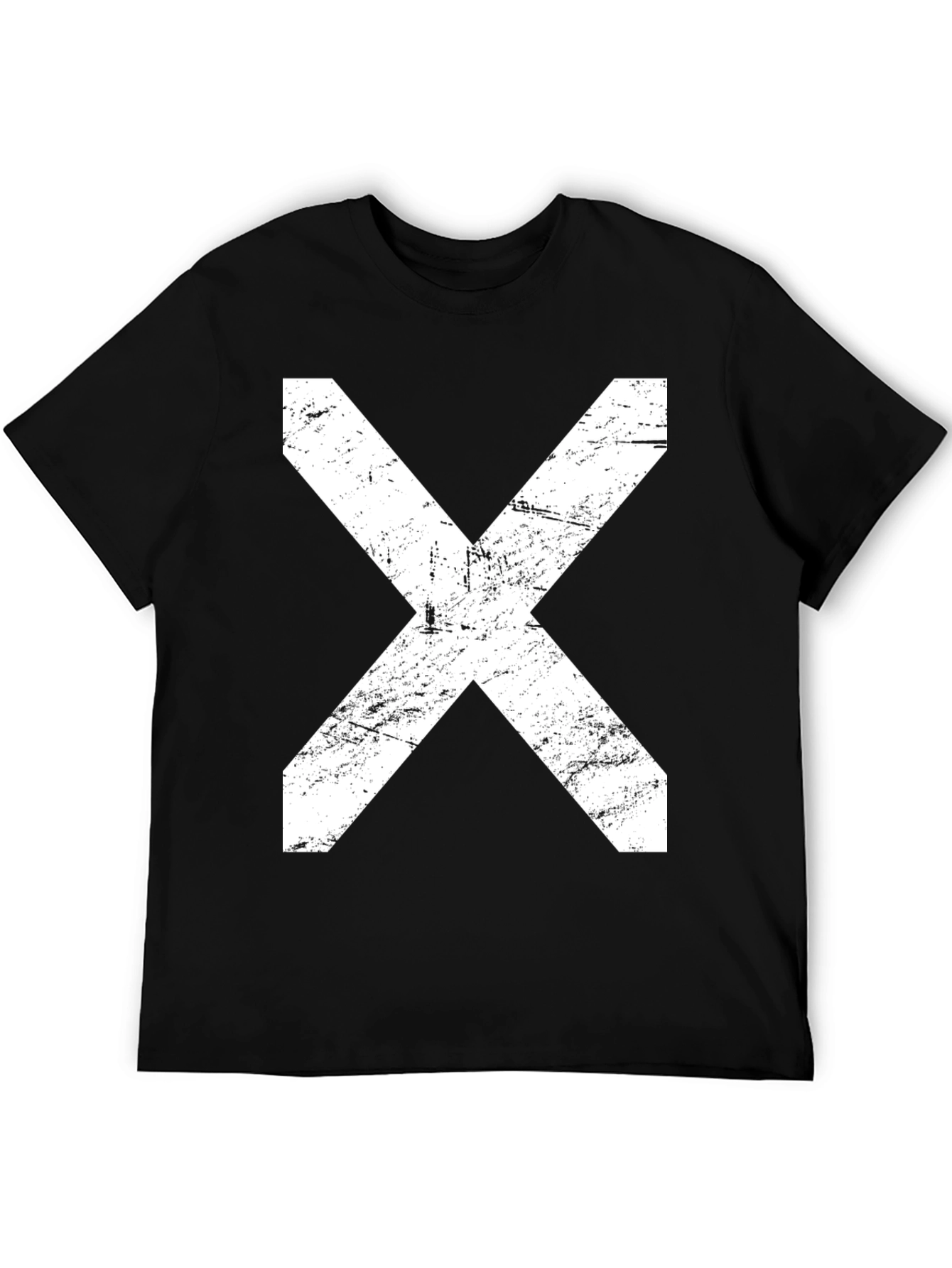 Grunge X Graphic T-Shirt - Black