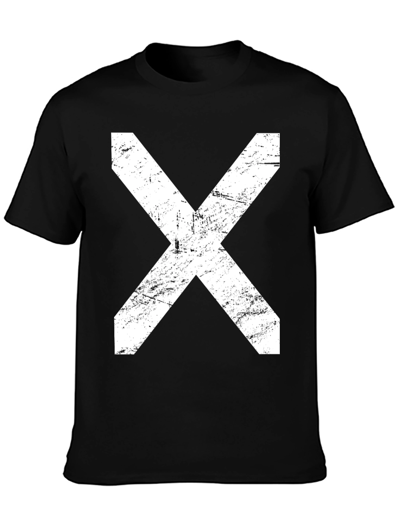 Grunge X Graphic T-Shirt - Black