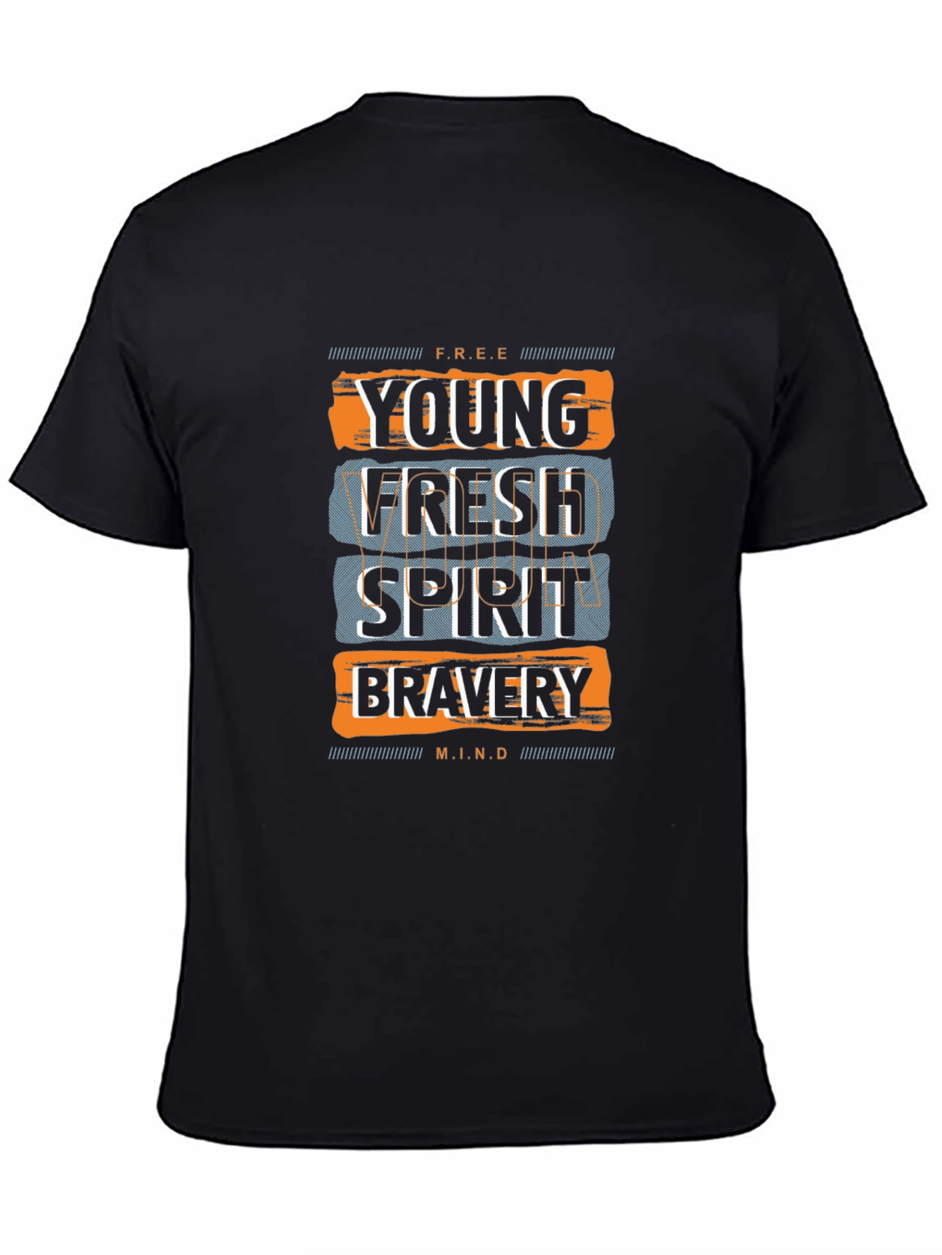Young Fresh Spirit Black Graphic Tee
