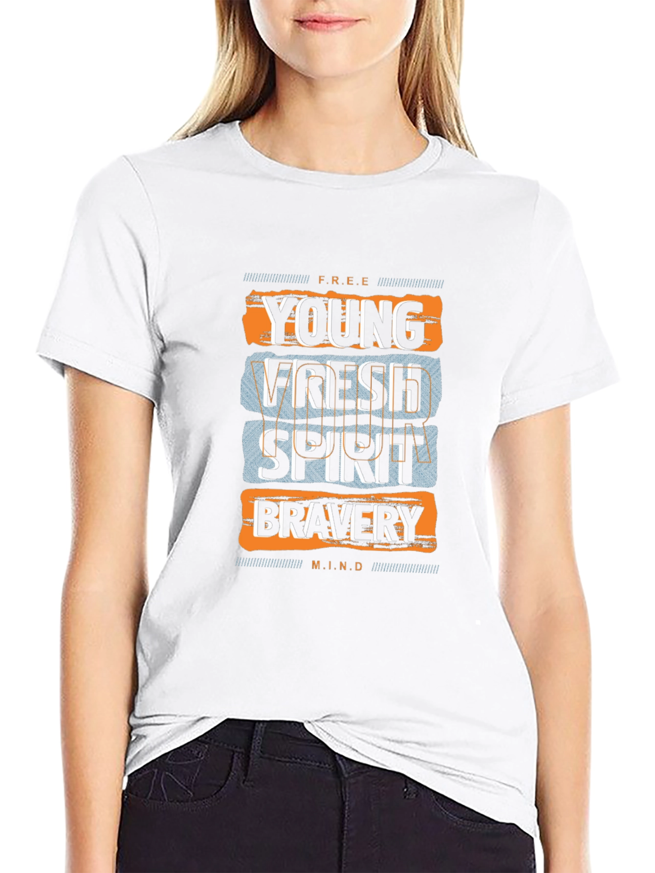 Young Fresh Spirit Black Graphic Tee