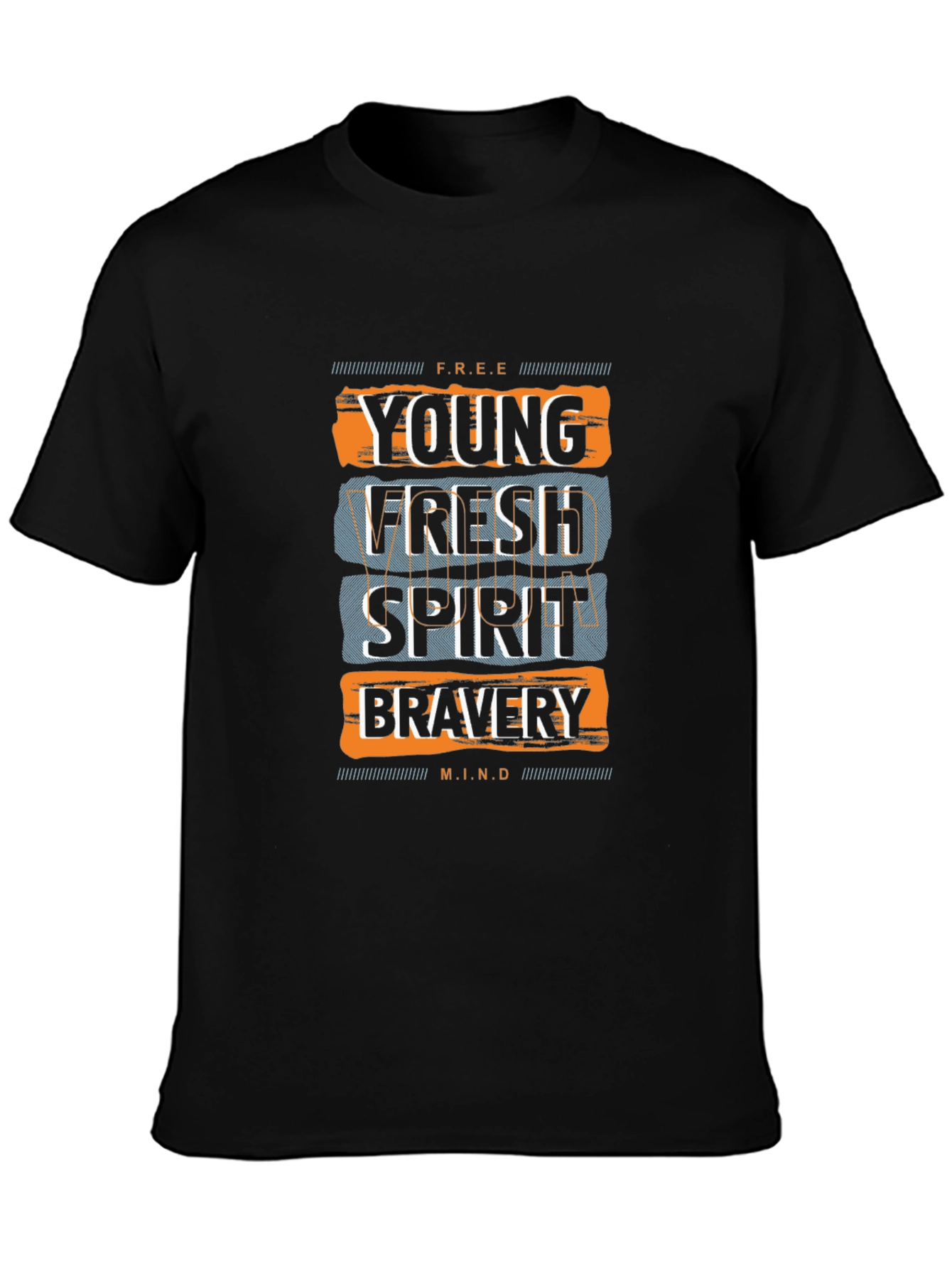 Young Fresh Spirit Black Graphic Tee