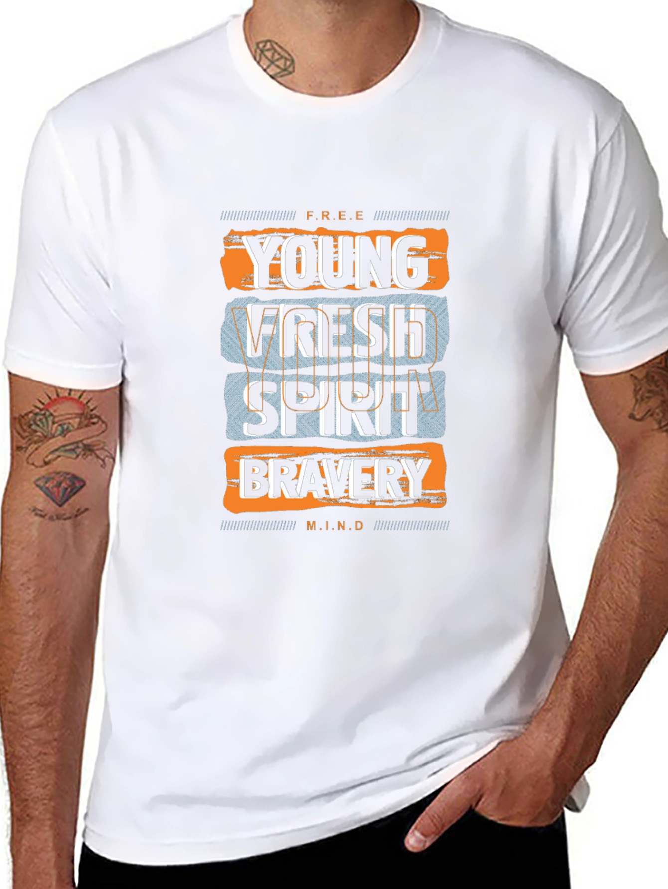 Young Fresh Spirit Black Graphic Tee