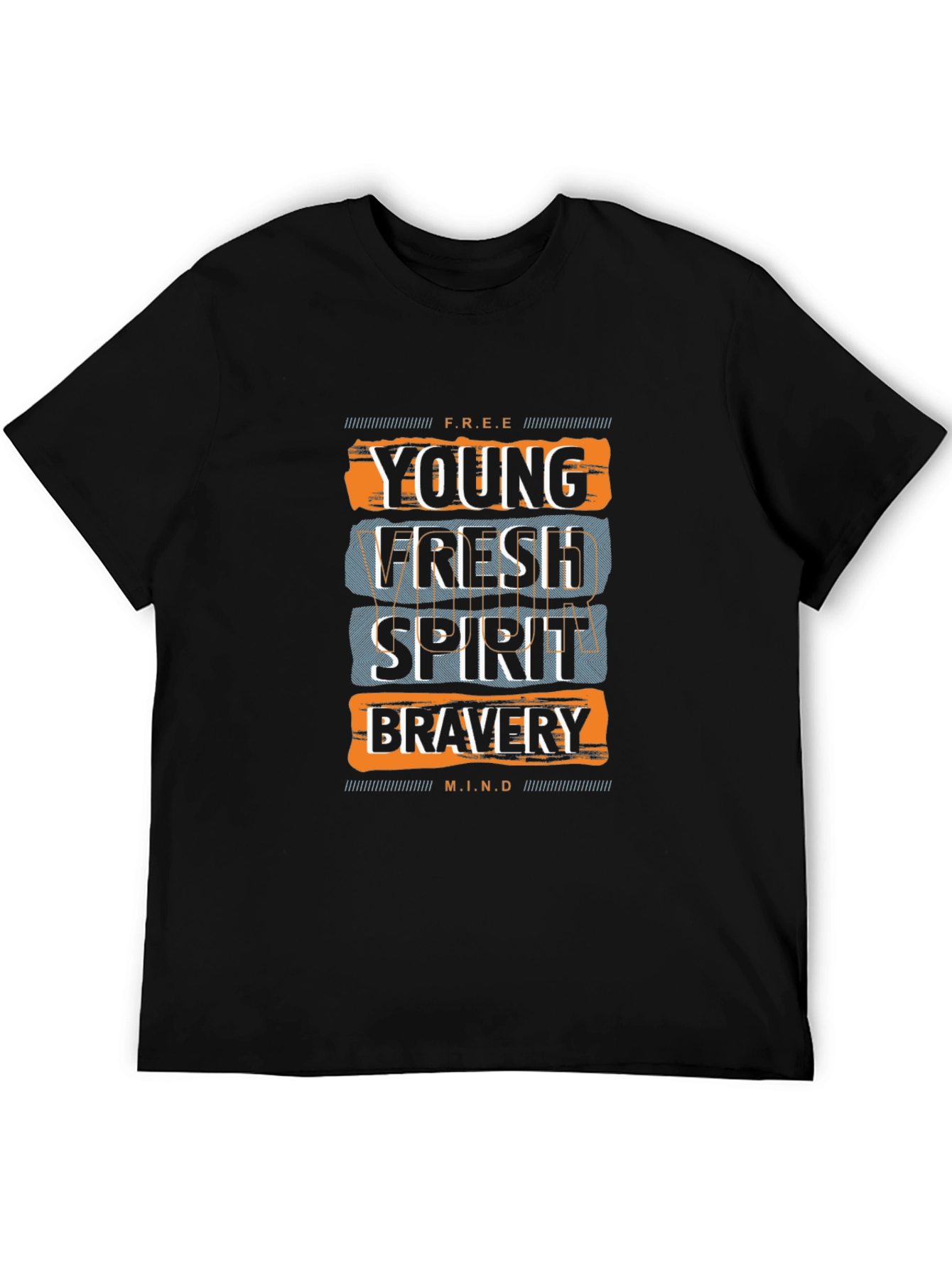 Young Fresh Spirit Black Graphic Tee