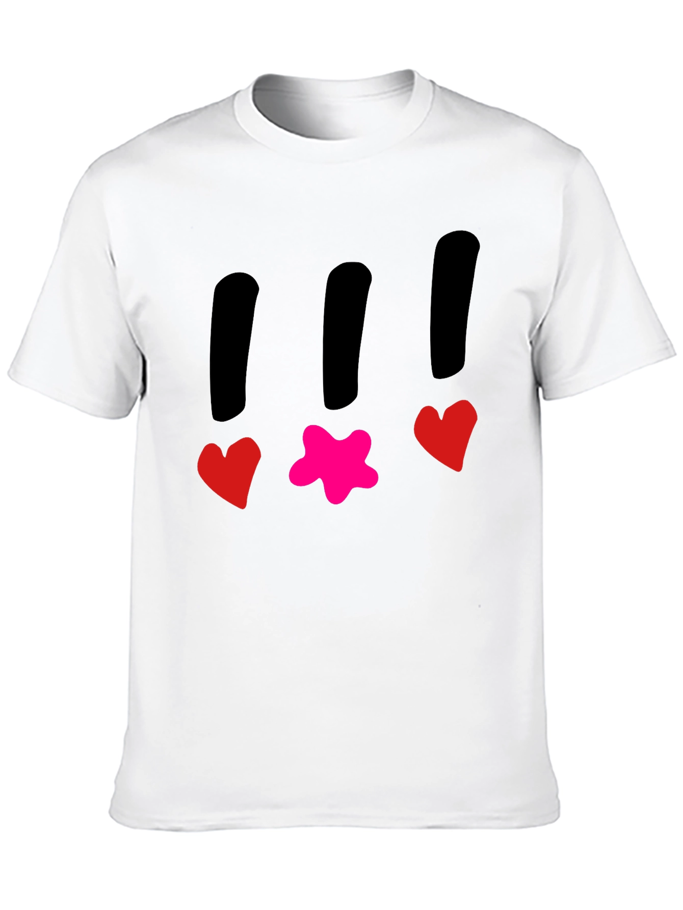 Funky T-Shirt with Heart and Star Design
