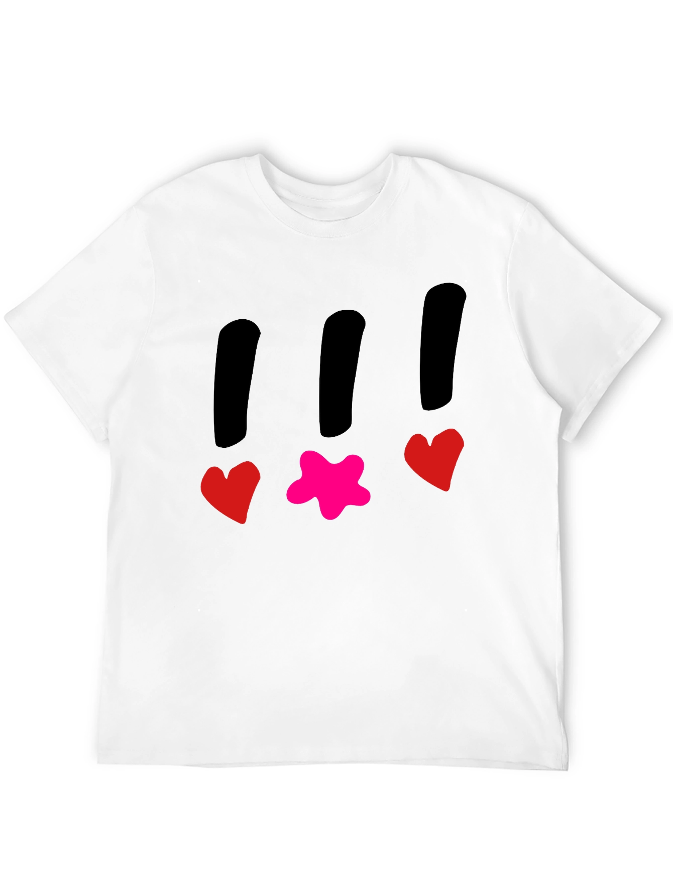 Funky T-Shirt with Heart and Star Design