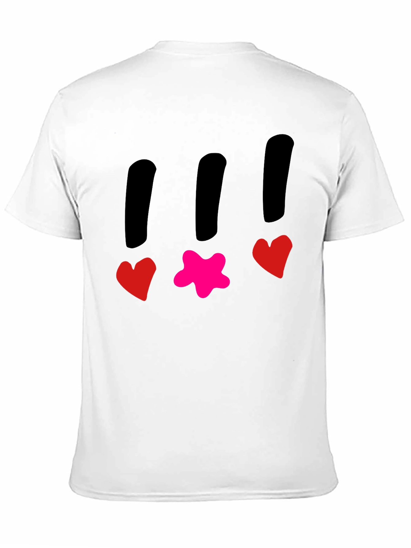 Funky T-Shirt with Heart and Star Design