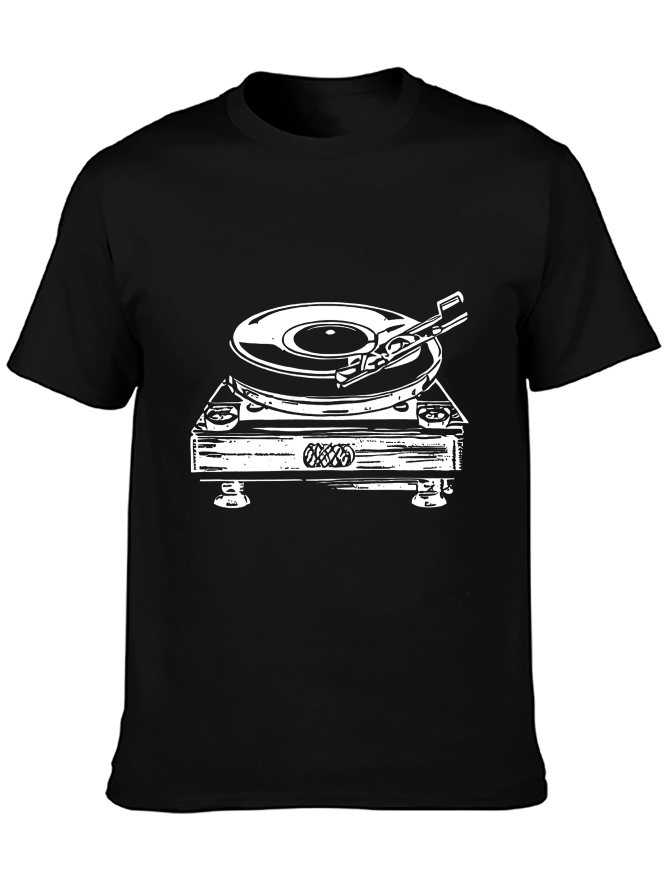 Turntable Graphic Tee - Black DJ Shirt