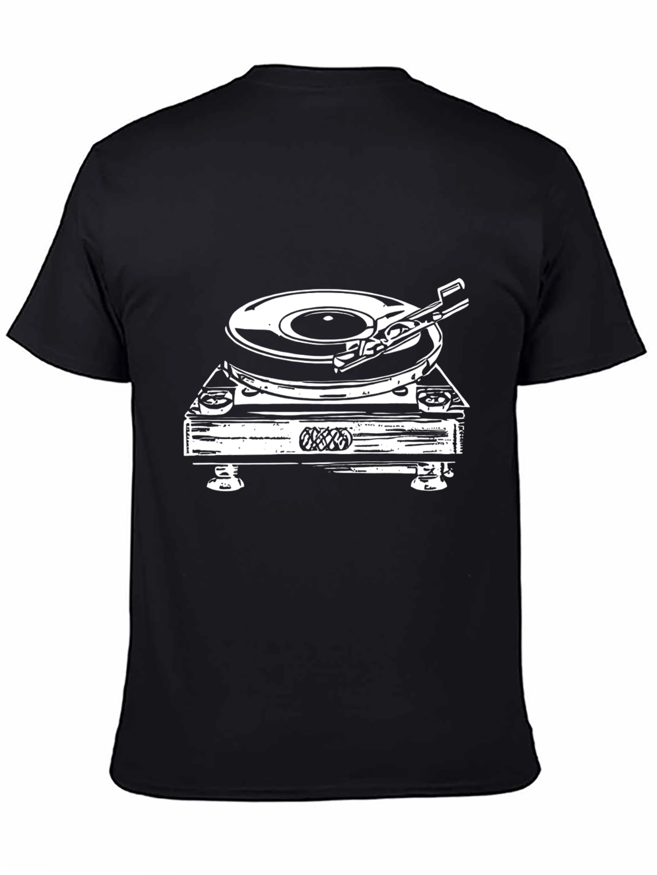 Turntable Graphic Tee - Black DJ Shirt