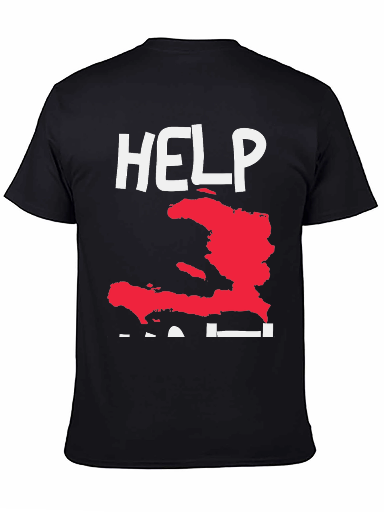 Help Haiti T-Shirt Black Tee with Graphic