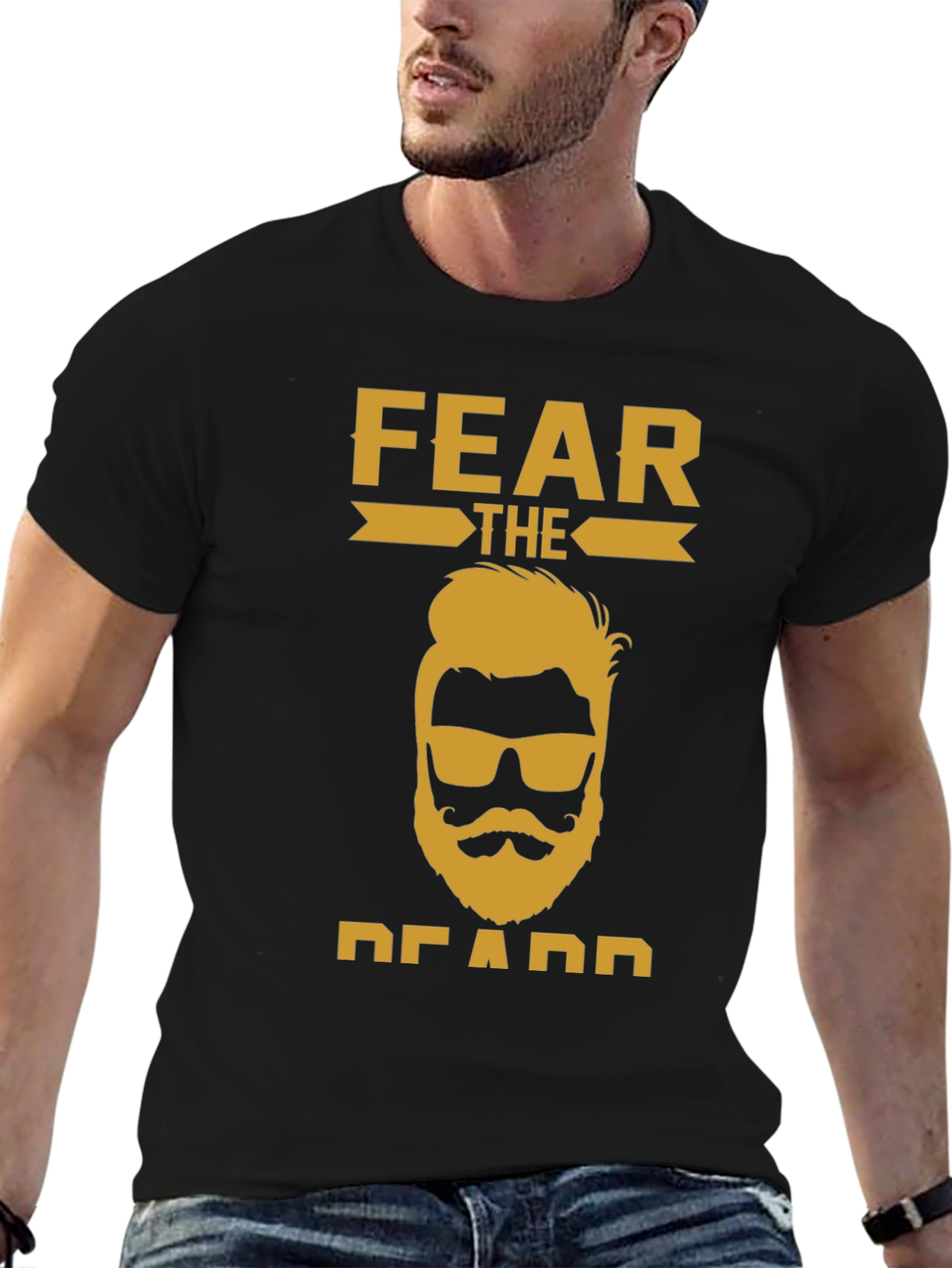 Fear The Beard T-Shirt - Cool Graphic Tee