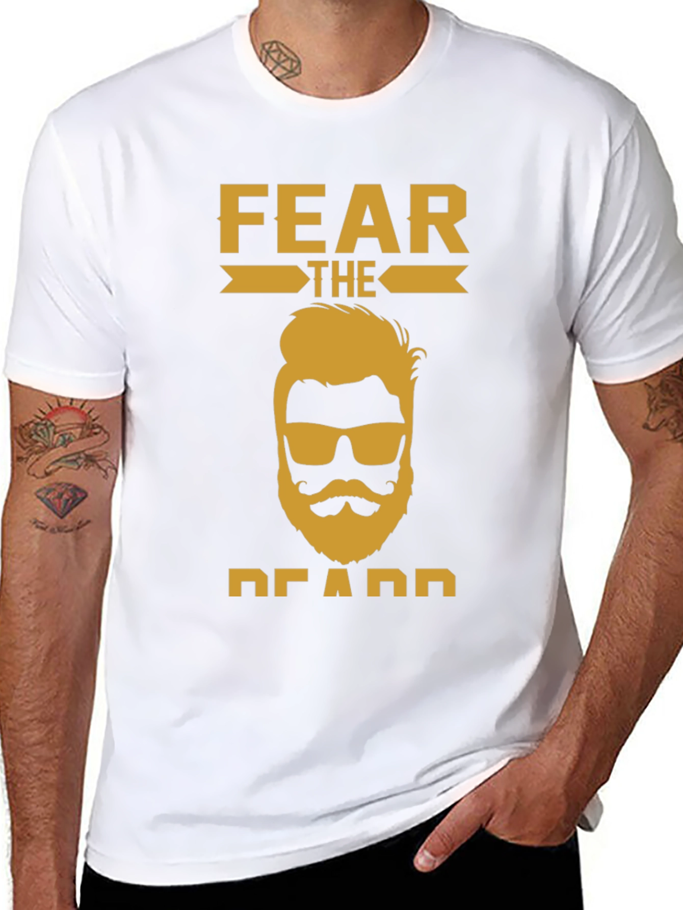 Fear The Beard T-Shirt - Cool Graphic Tee